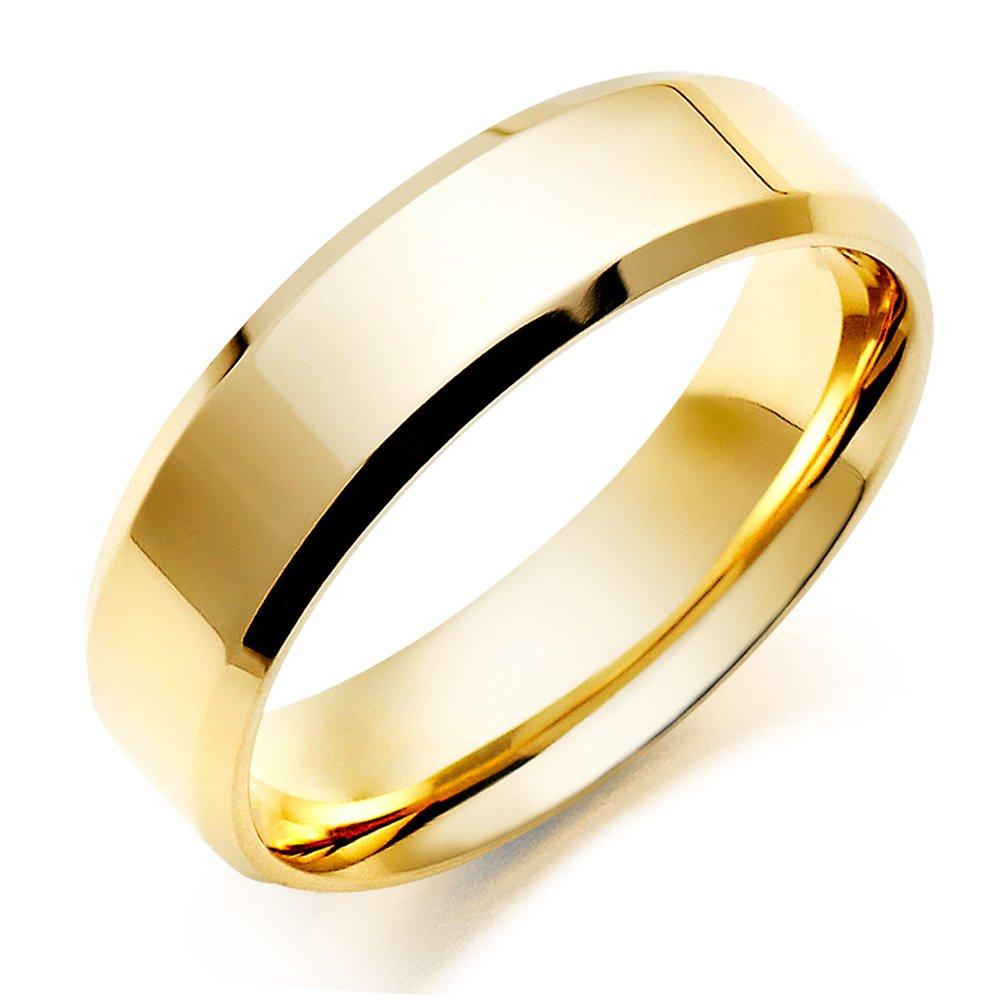 Beaverbrooks 18ct Yellow Gold 6mm Men's Wedding Ring