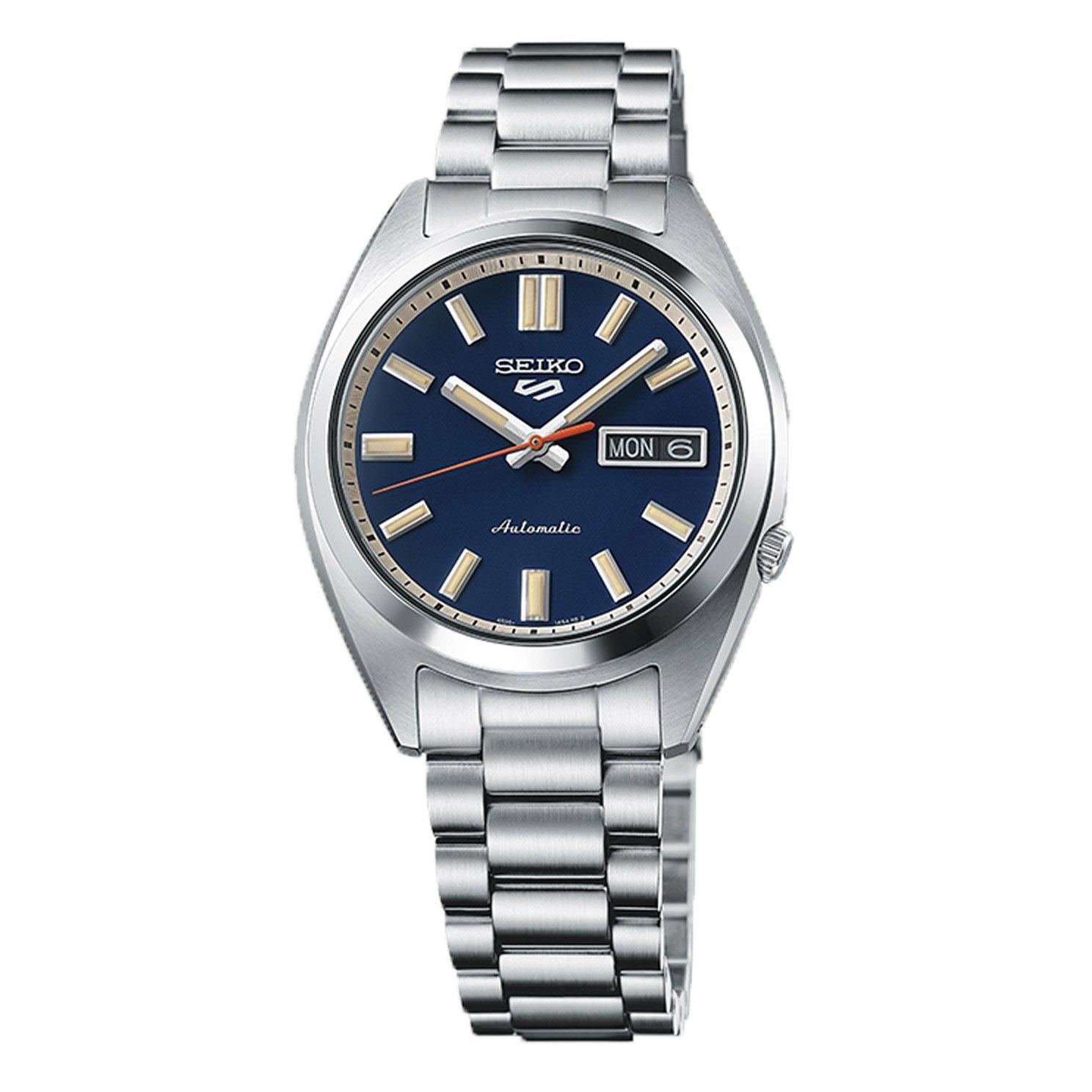 Seiko 5 Sports SNXS âRinse Blueâ Classic Sports 37.4mm Automatic Menâs Watch