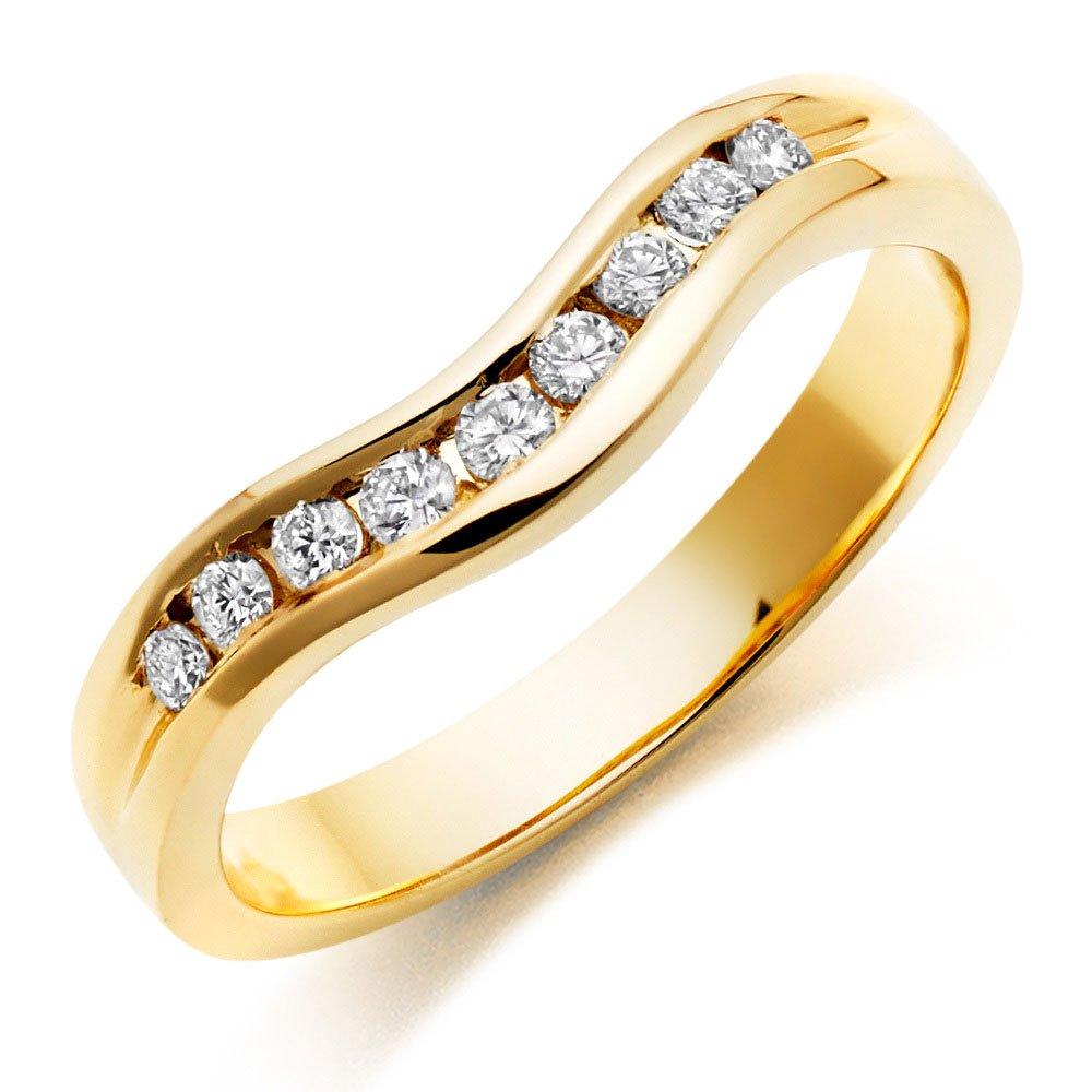 Beaverbrooks 18ct Yellow Gold Diamond 3mm Wedding Ring