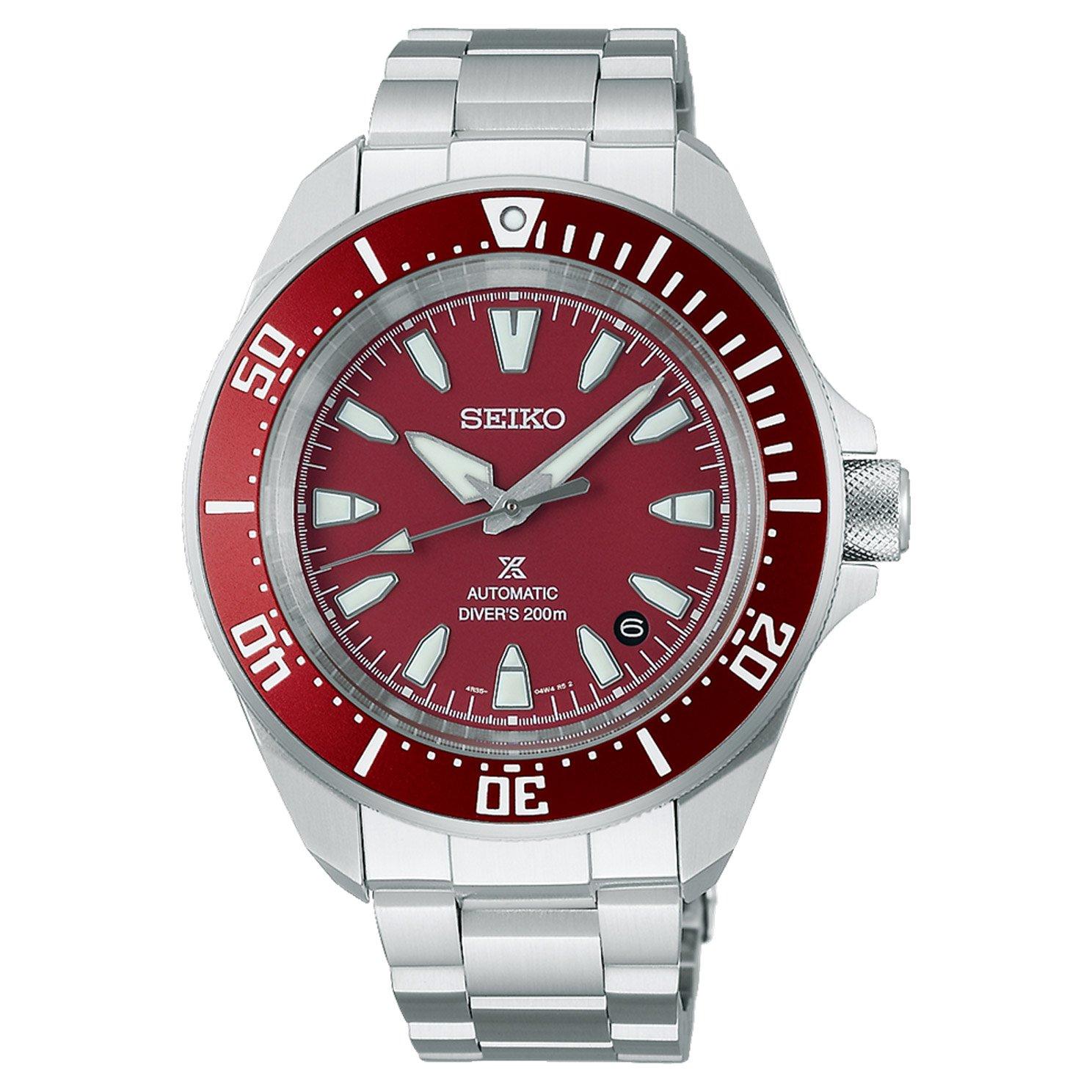 Seiko Prospex 4R Red Diver's 41.7mm Automatic Menâs Watch