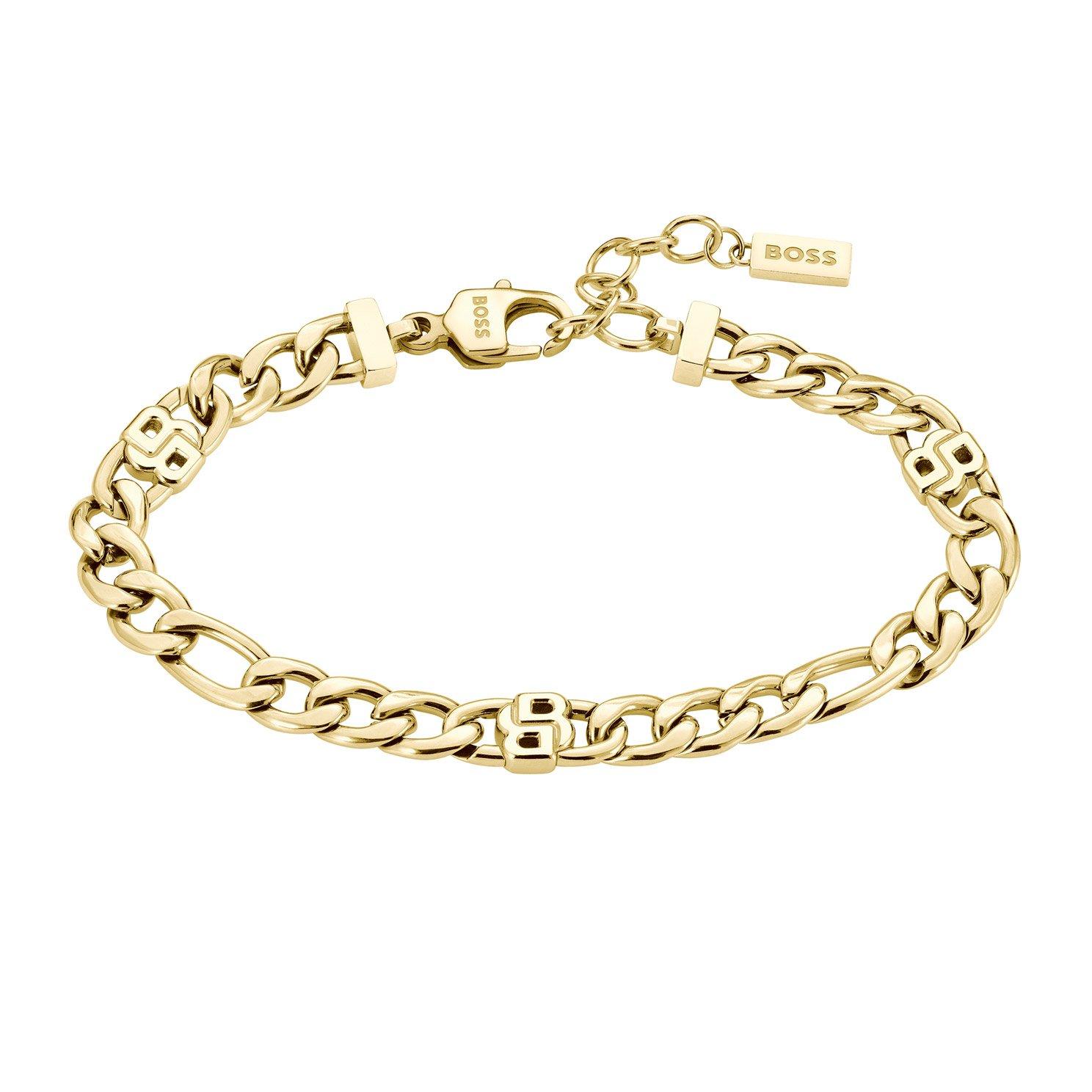 BOSS Double B Yellow Gold Plated Bracelet
