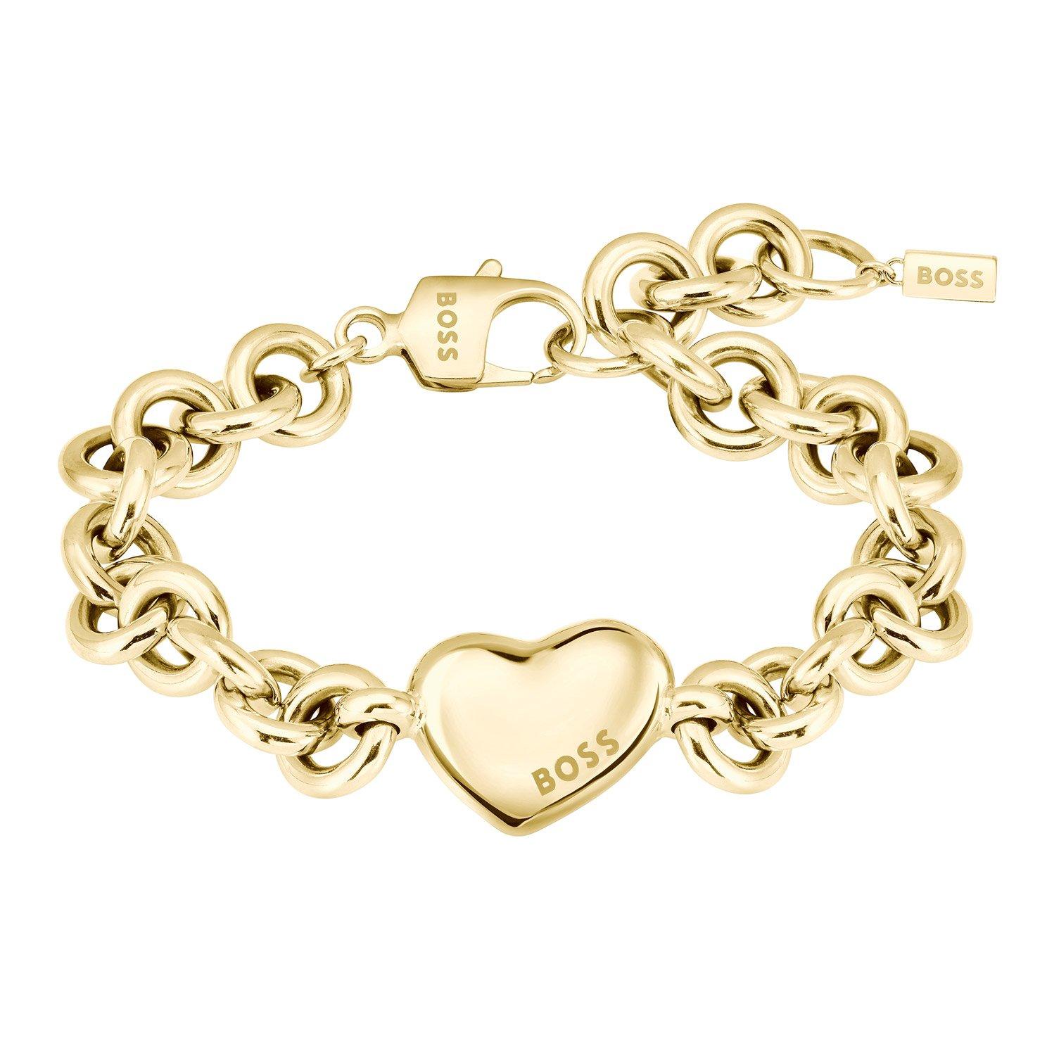 BOSS Honey Love Yellow Gold Plated Heart Bracelet