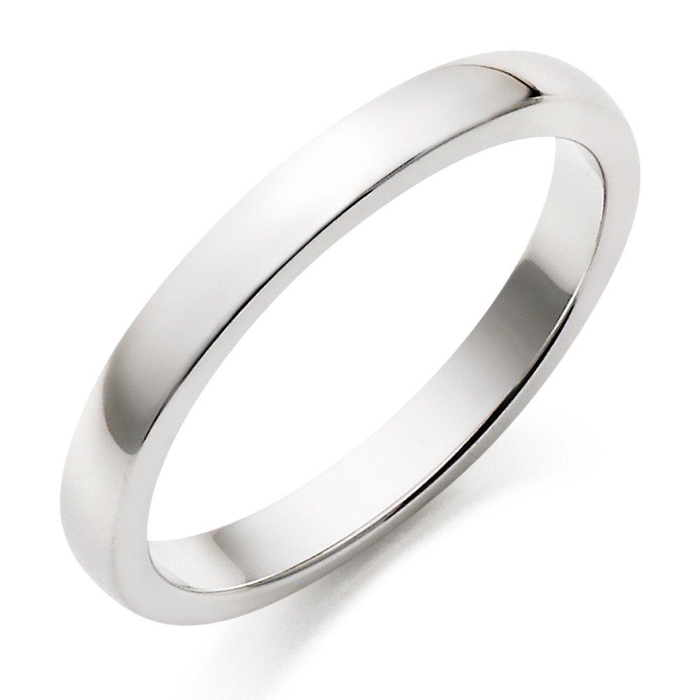 Beaverbrooks 18ct White Gold 2.5mm Court Wedding Ring
