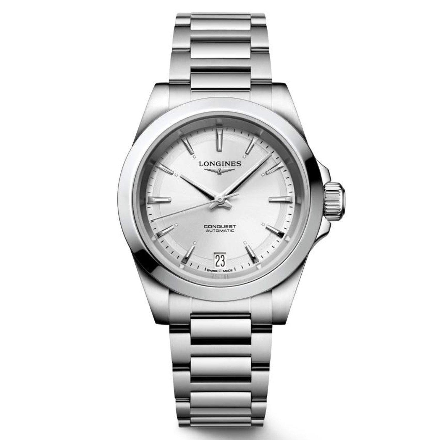 Longines Conquest 34mm Diamond Automatic Ladies Watch