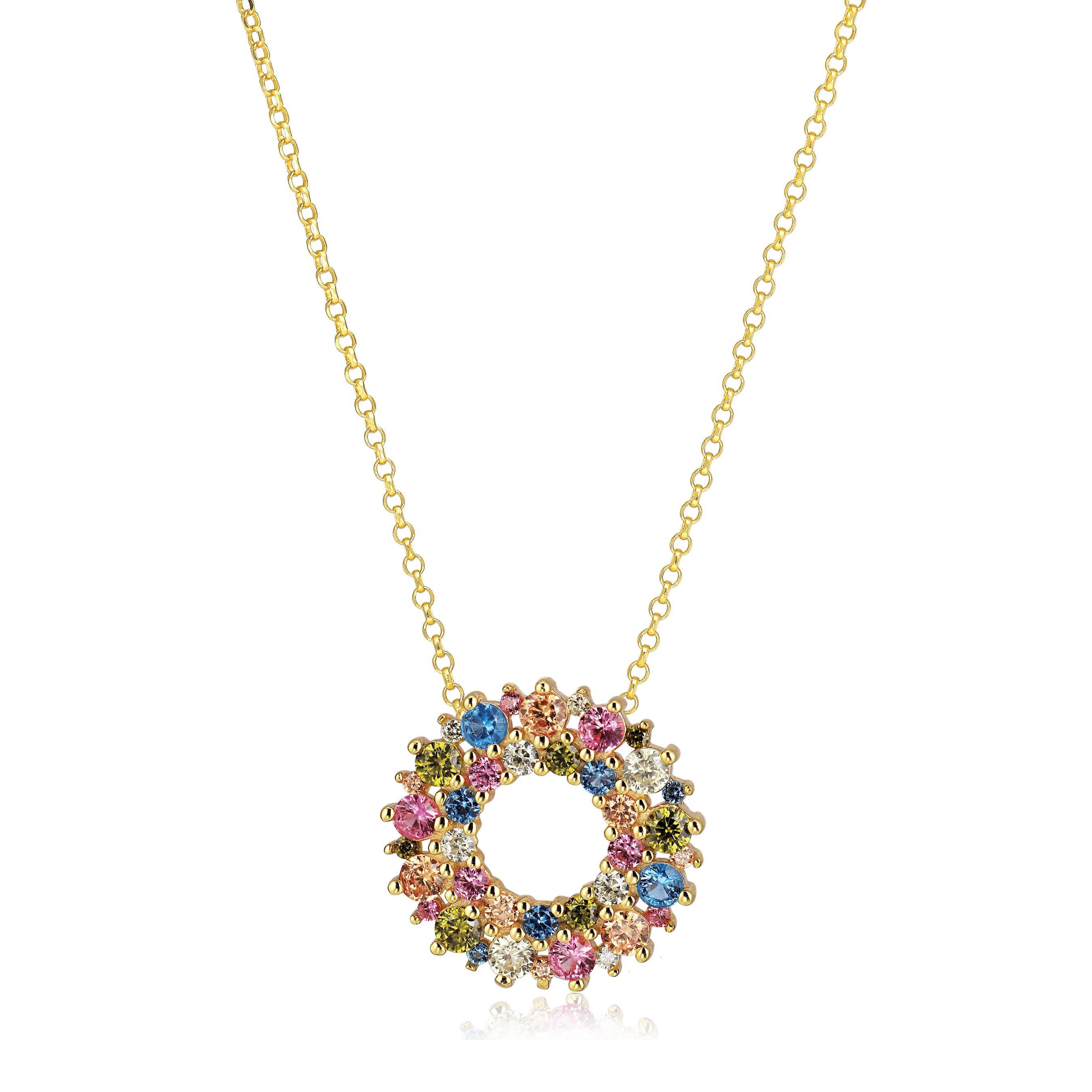 Sif Jakobs Livigno 18ct Yellow Gold Plated Cubic Zirconia Necklace