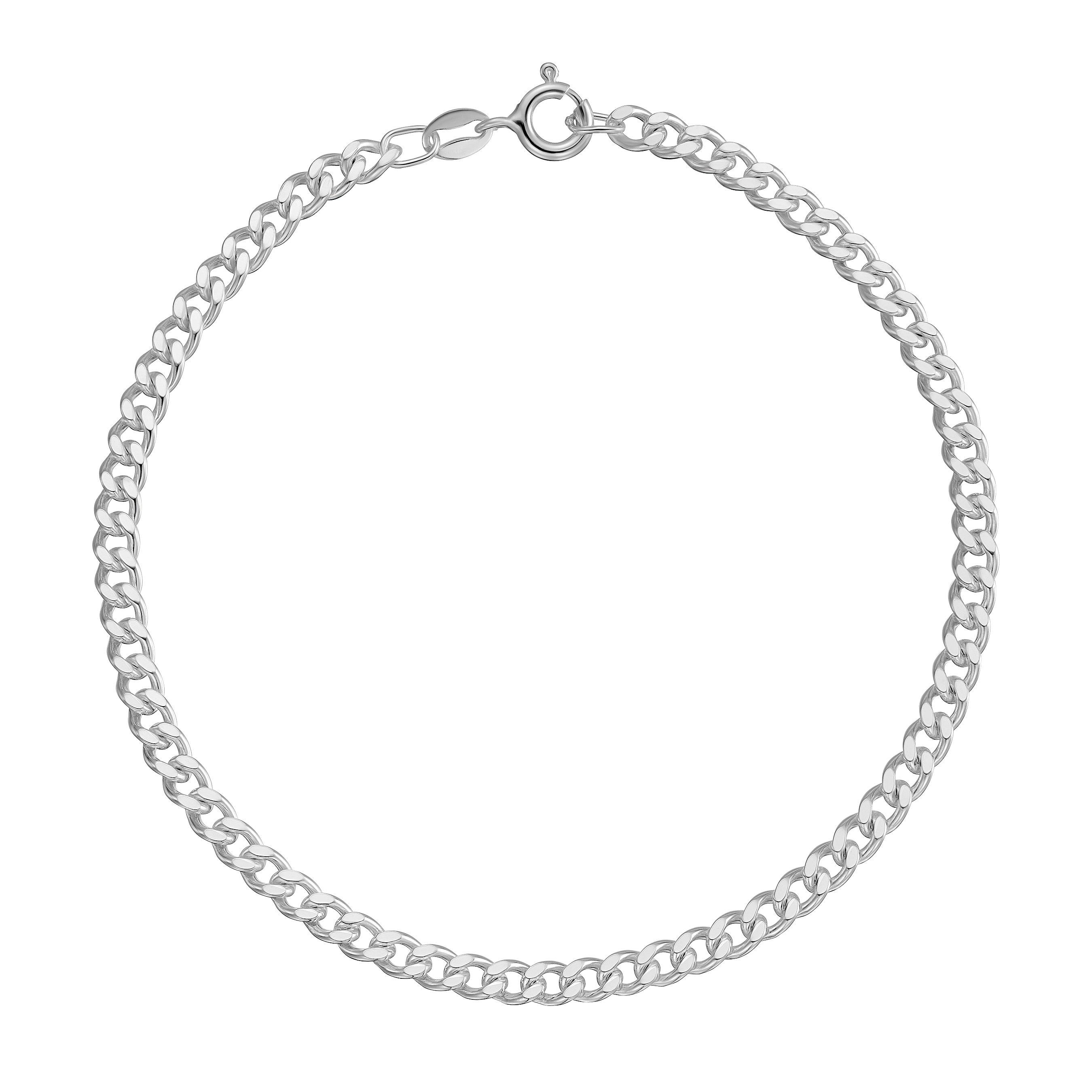 Beaverbrooks Silver Curb Menâs Bracelet