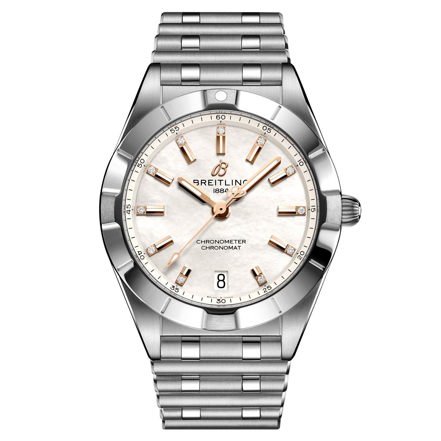 Breitling Chronomat 32mm Diamond Mother of pearl Ladies Watch
