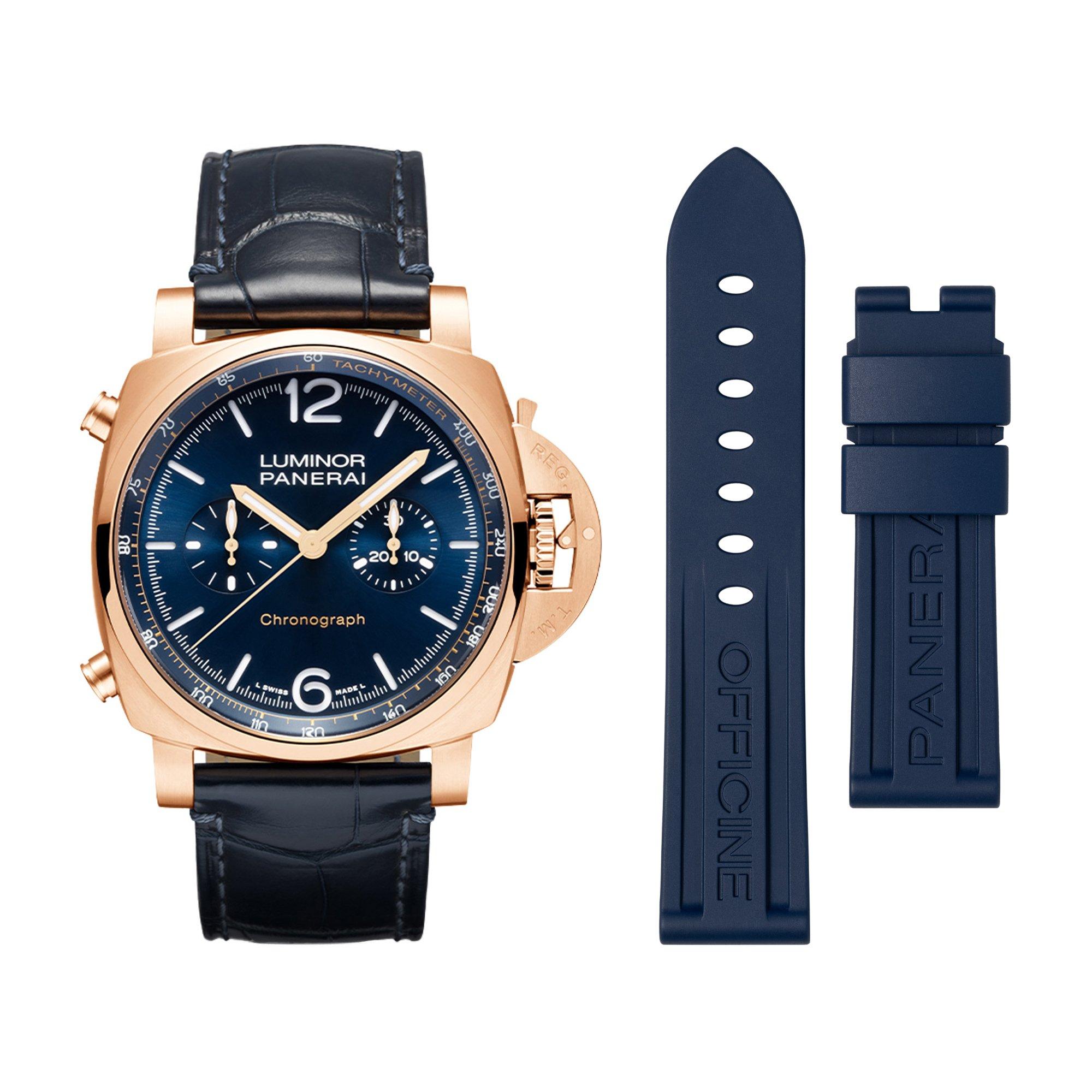 Panerai Luminor Chrono Goldtech Blue Notte 44mm Automatic Menâs Watch