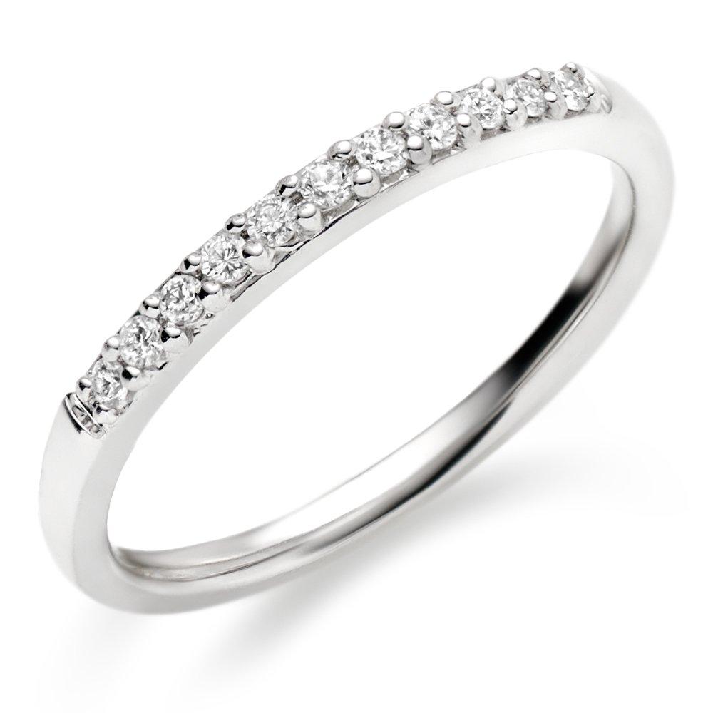 Beaverbrooks 18ct White Gold Diamond 1.5mm Wedding Ring