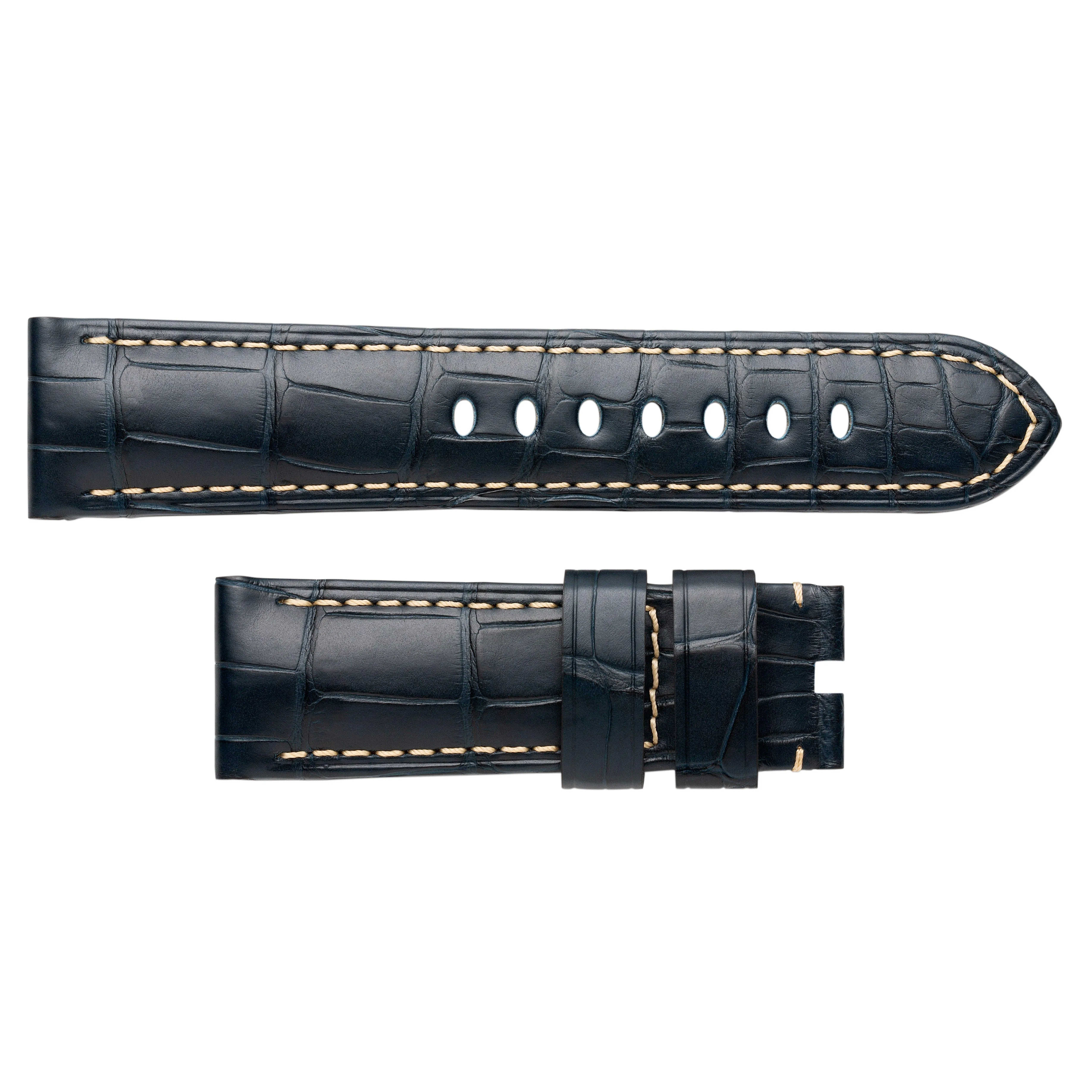 Panerai 24mm Dark Blue Alligator Watch Strap