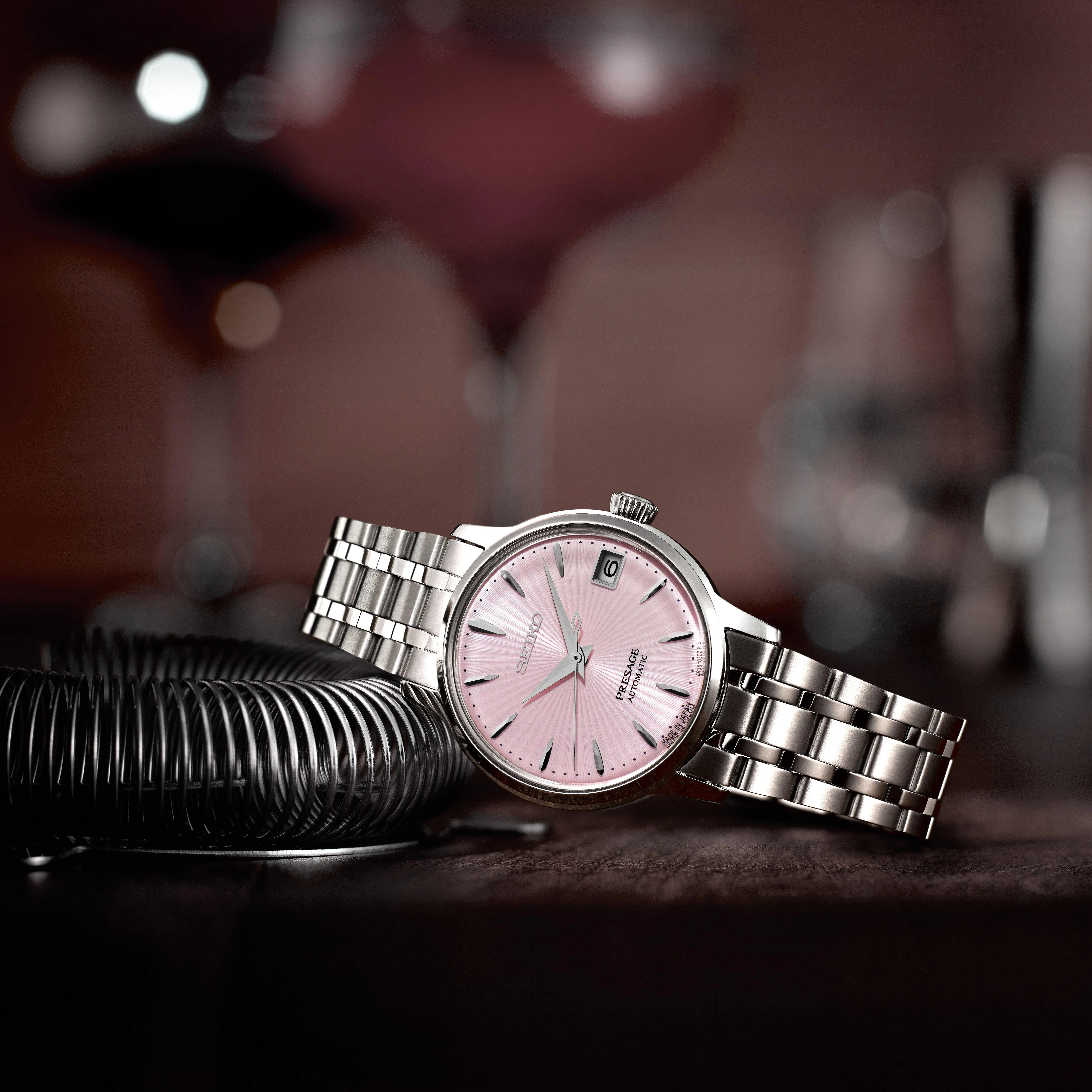 Seiko Presage Cocktail Time 'Cosmopolitan' 33.5mm Automatic Ladies Watch 7 Seiko Presage Cocktail Time 'Cosmopolitan' 33.5mm Automatic Ladies Watch