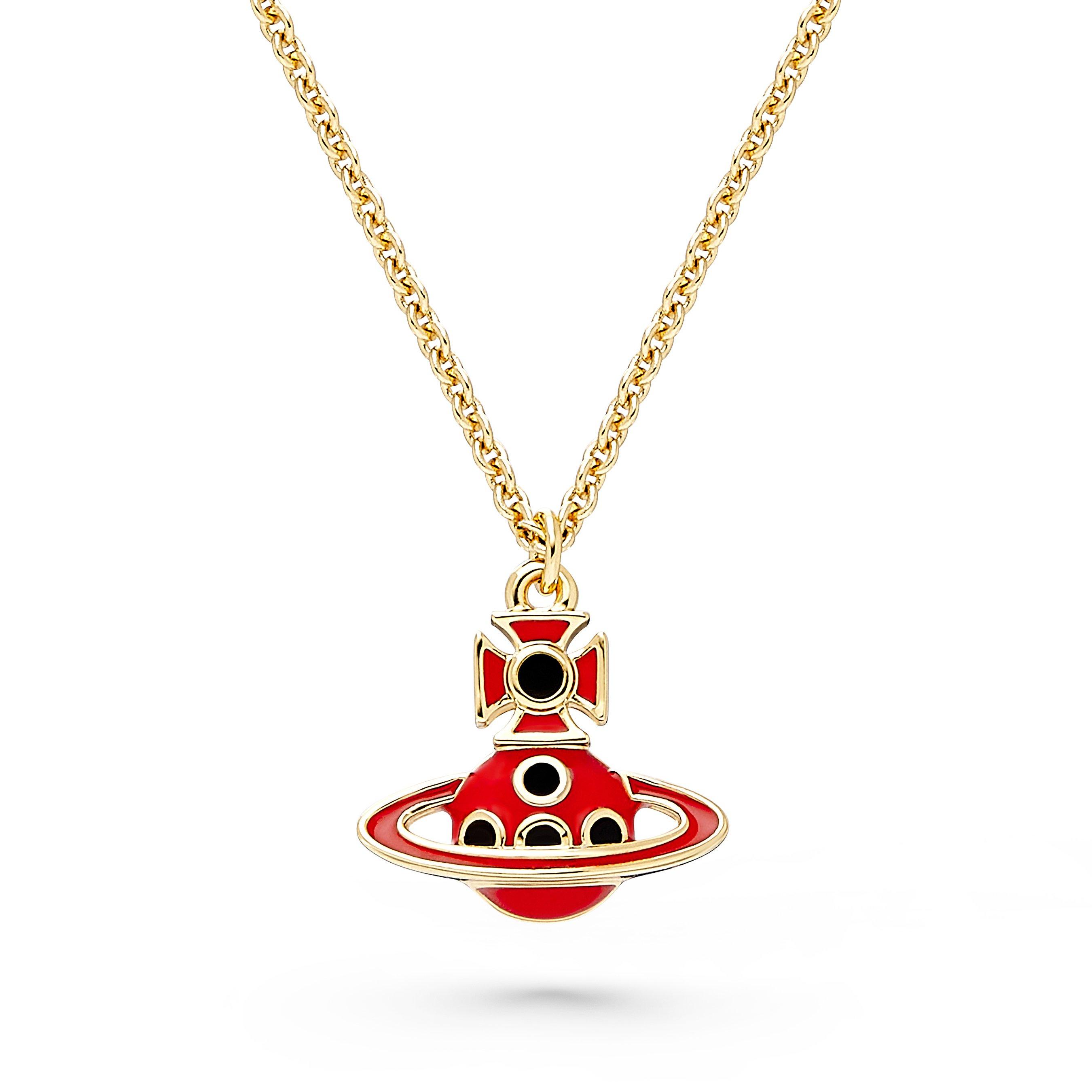 Vivienne Westwood Sylvana Yellow Gold Tone Pendant