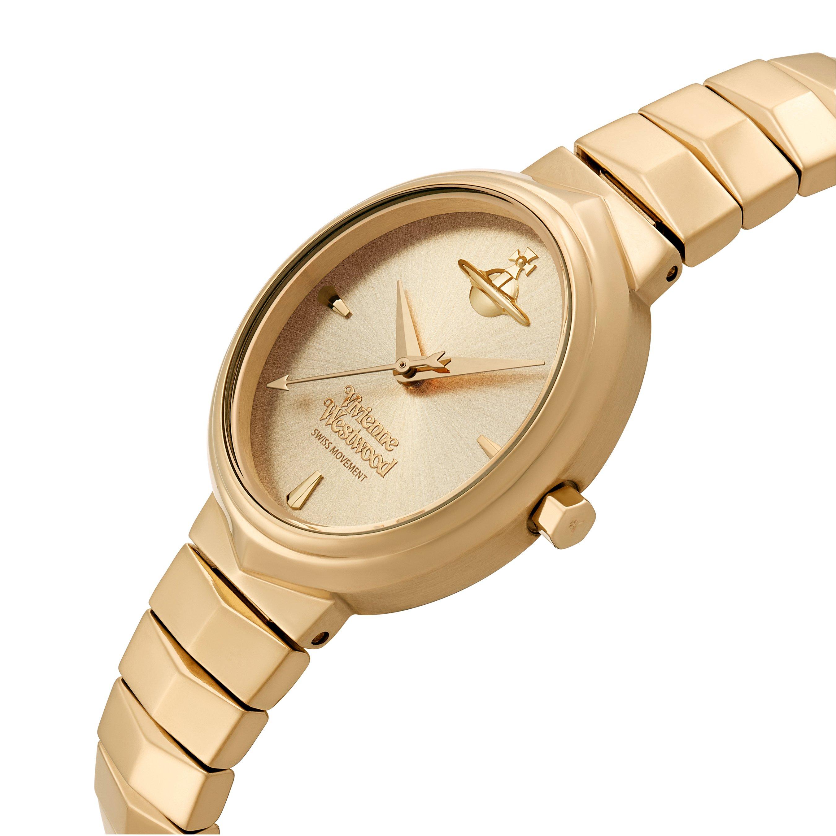Vivienne Westwood Armour 28mm Yellow Gold Tone Ladies Watch 3 Vivienne Westwood Armour 28mm Yellow Gold Tone Ladies Watch