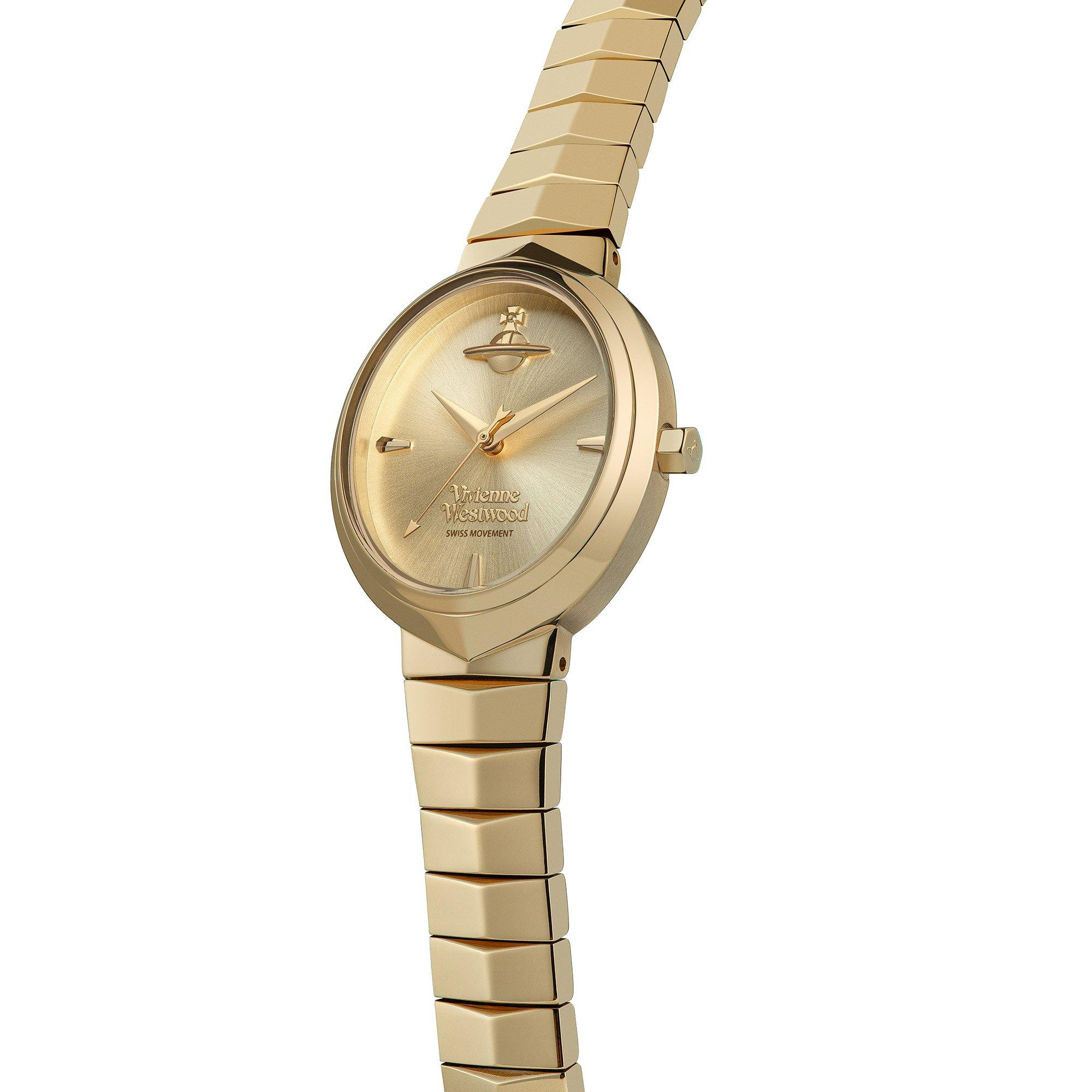 Vivienne Westwood Armour 28mm Yellow Gold Tone Ladies Watch 4 Vivienne Westwood Armour 28mm Yellow Gold Tone Ladies Watch