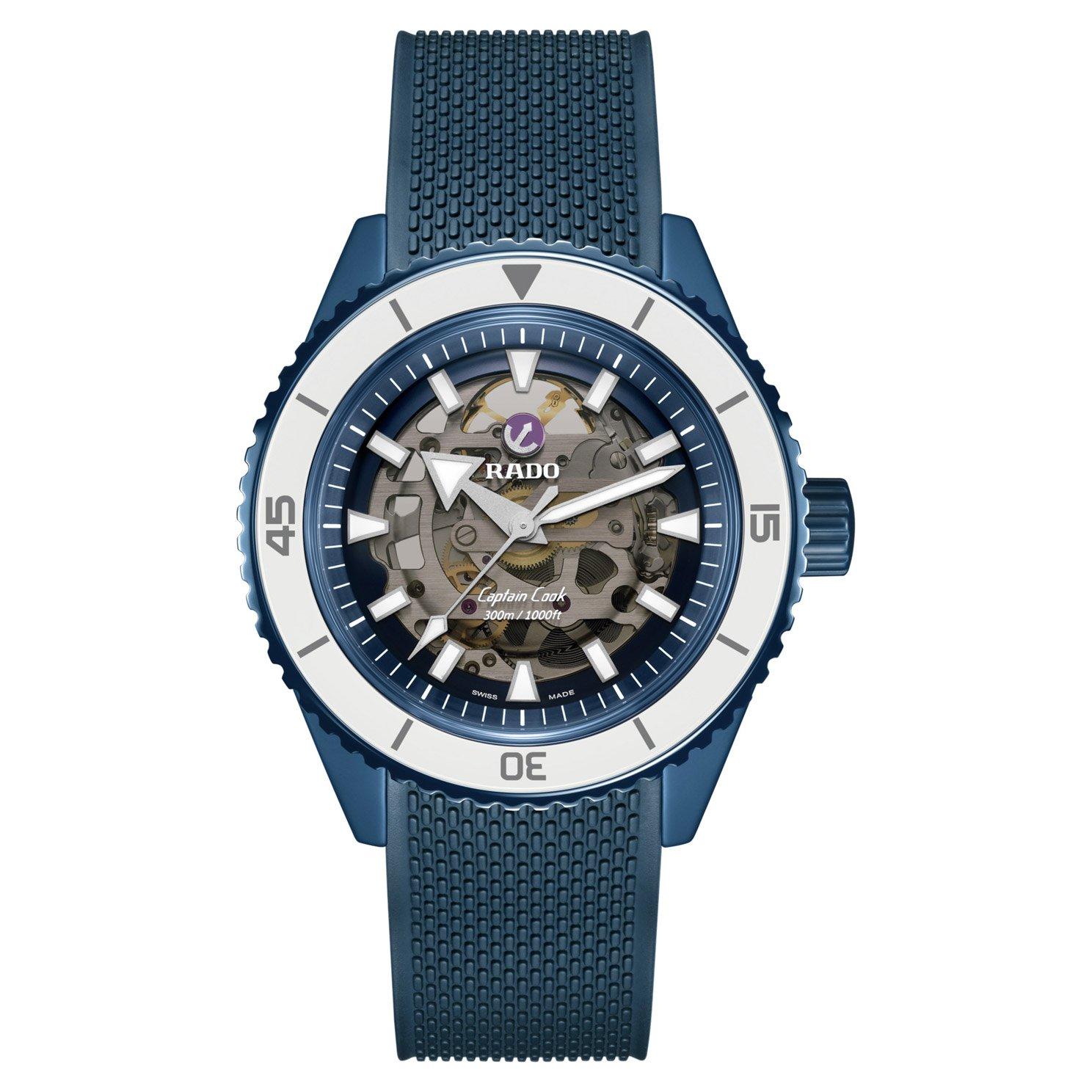 Rado Limited Edition Captain Cook 43mm High-Tech Ceramic X England Cricket Menâs Watch