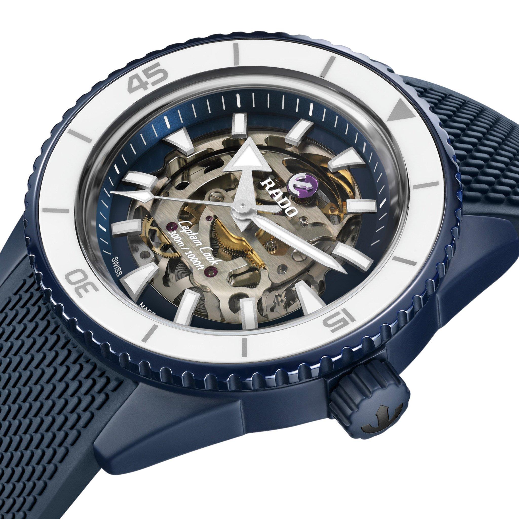 Rado Limited Edition Captain Cook 43mm High-Tech Ceramic X England Cricket Menâs Watch 4 Rado Limited Edition Captain Cook 43mm High-Tech Ceramic X England Cricket Menâs Watch