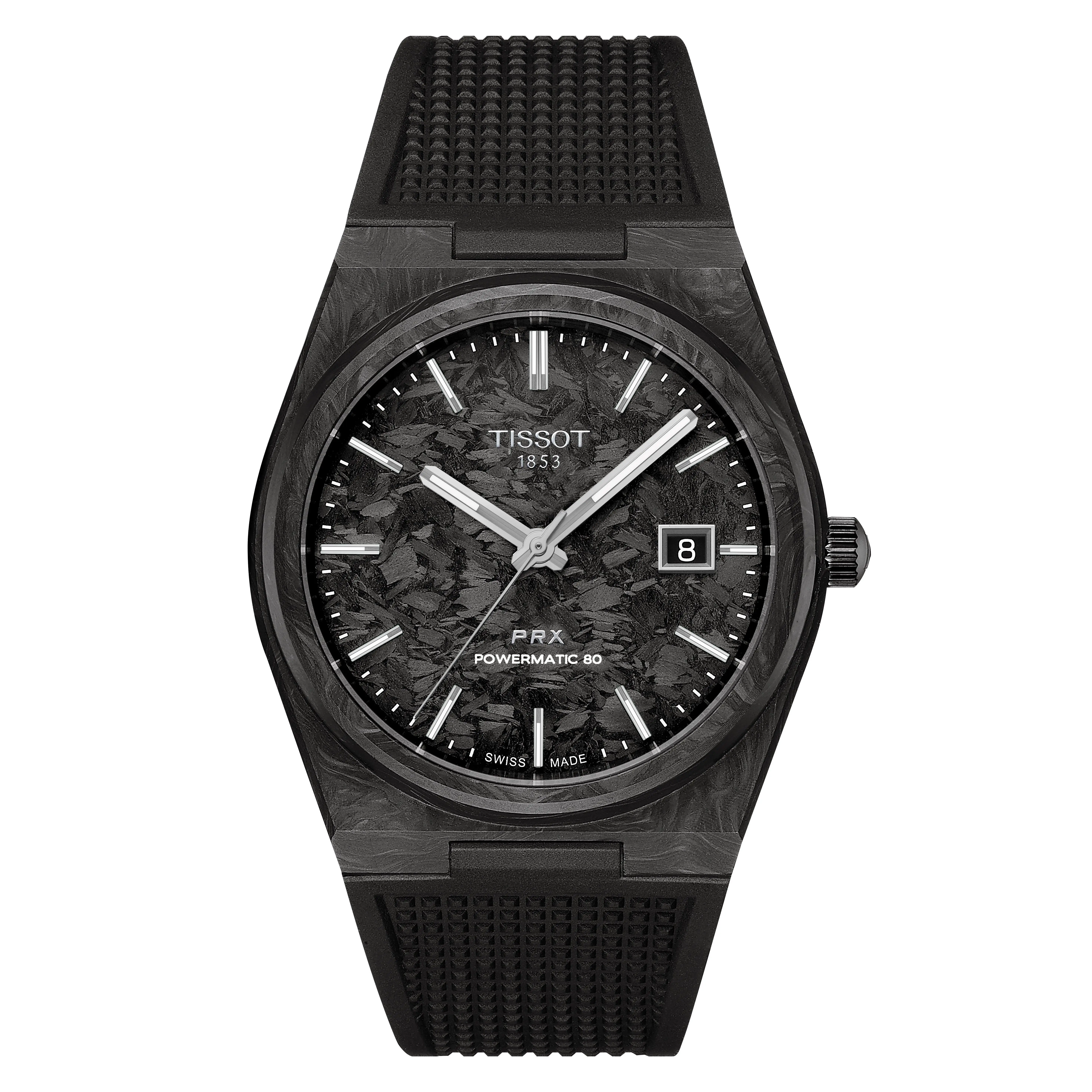 Tissot PRX 40mm Carbon Powermatic 80 Automatic Menâs Watch