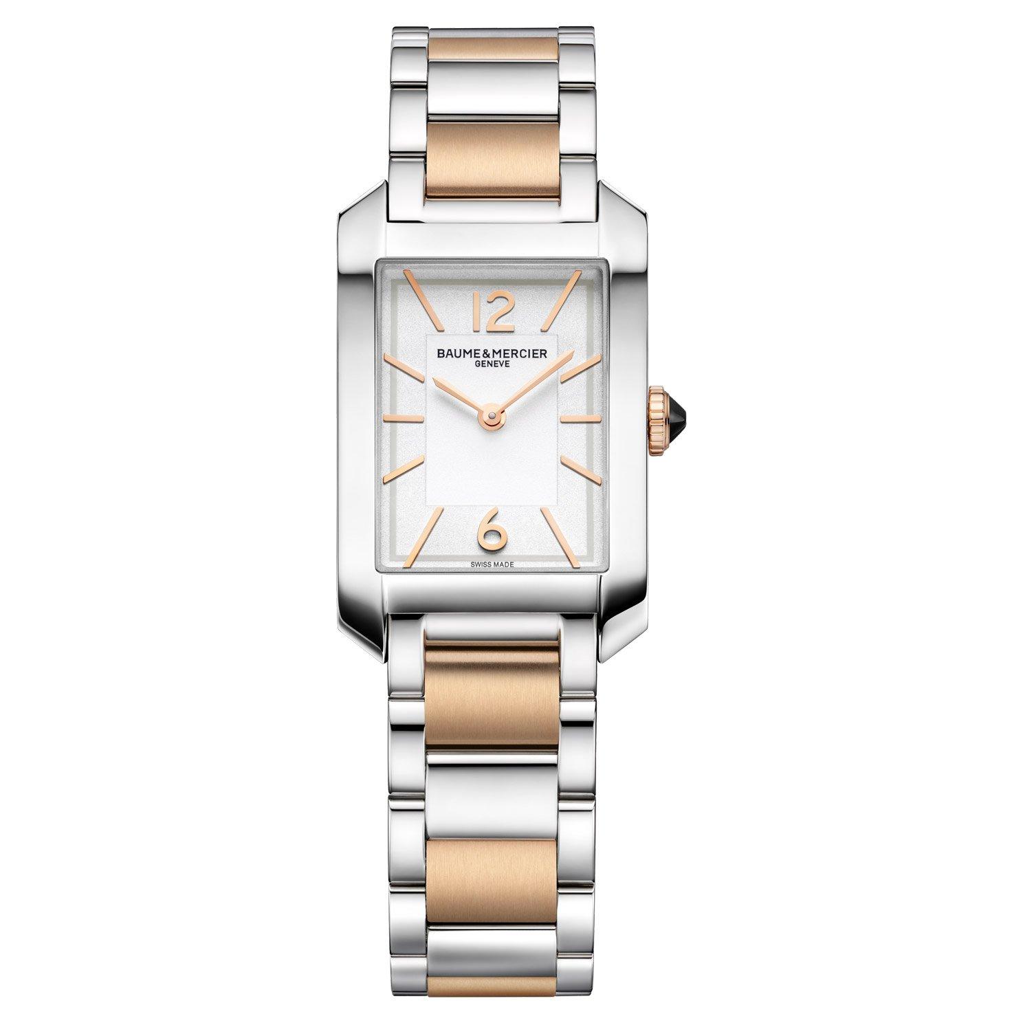 Baume & Mercier Hampton 35mm Stainless Steel and Rose Gold Plated Ladies Watch
