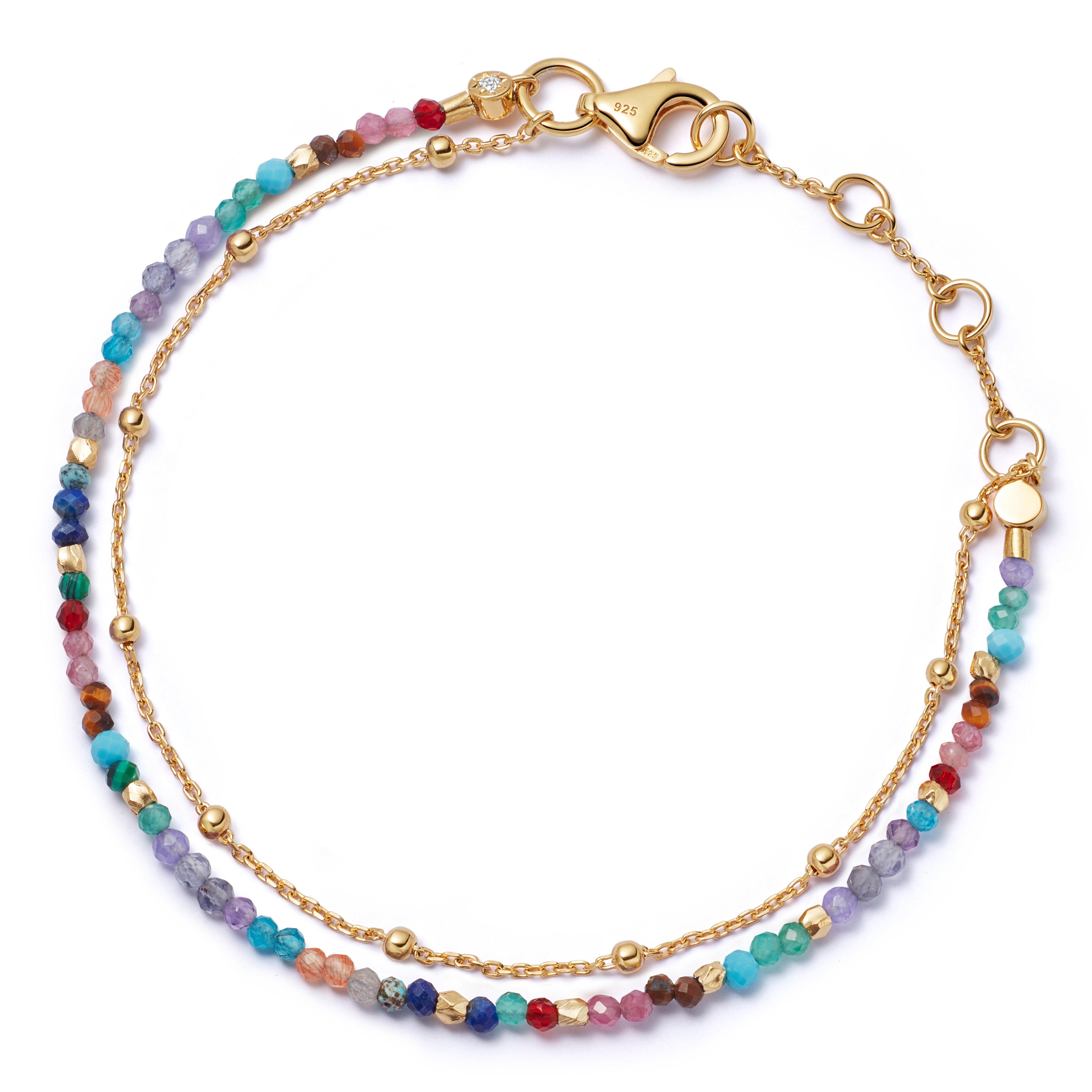 Astley Clarke Biography 18ct Yellow Gold Vermeil Multi Gemstone Bracelet