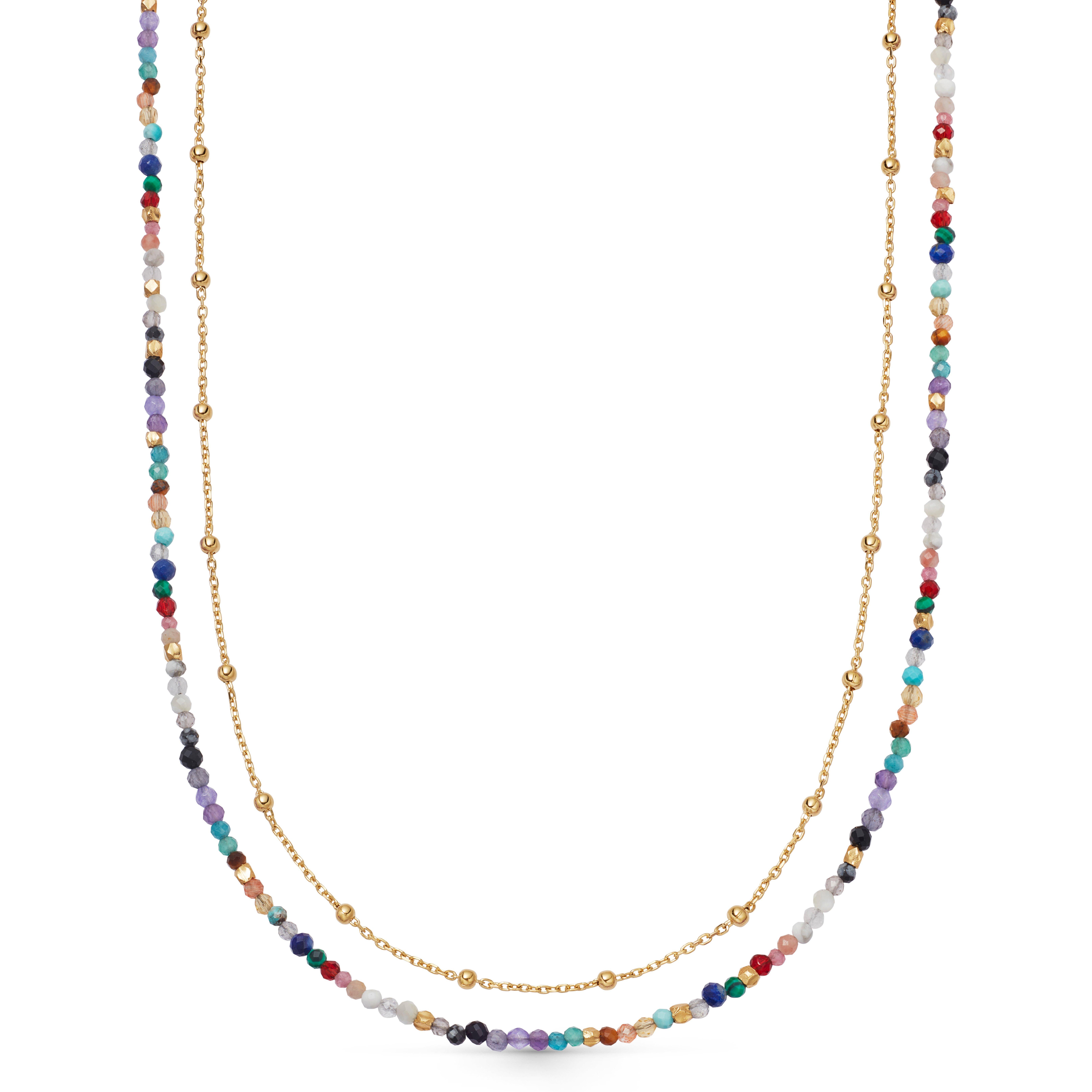 Astley Clarke Biography 18ct Yellow Gold Vermeil Multi Gemstone Necklace