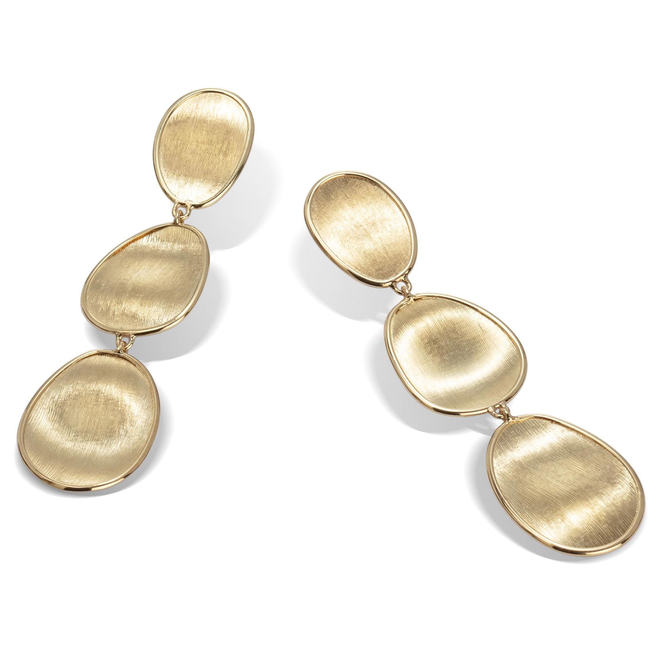 Marco Bicego Lunaria 18ct Yellow Gold Drop Earrings