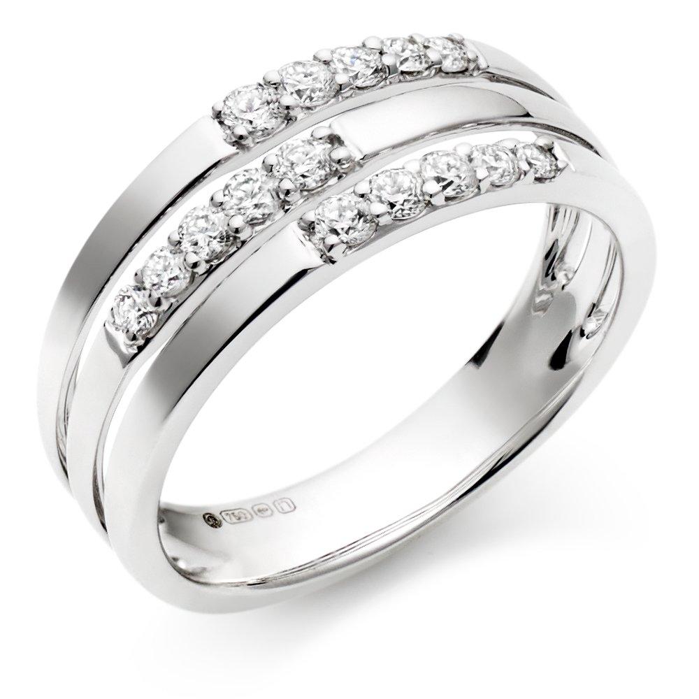 Beaverbrooks 18ct White Gold Diamond Ring