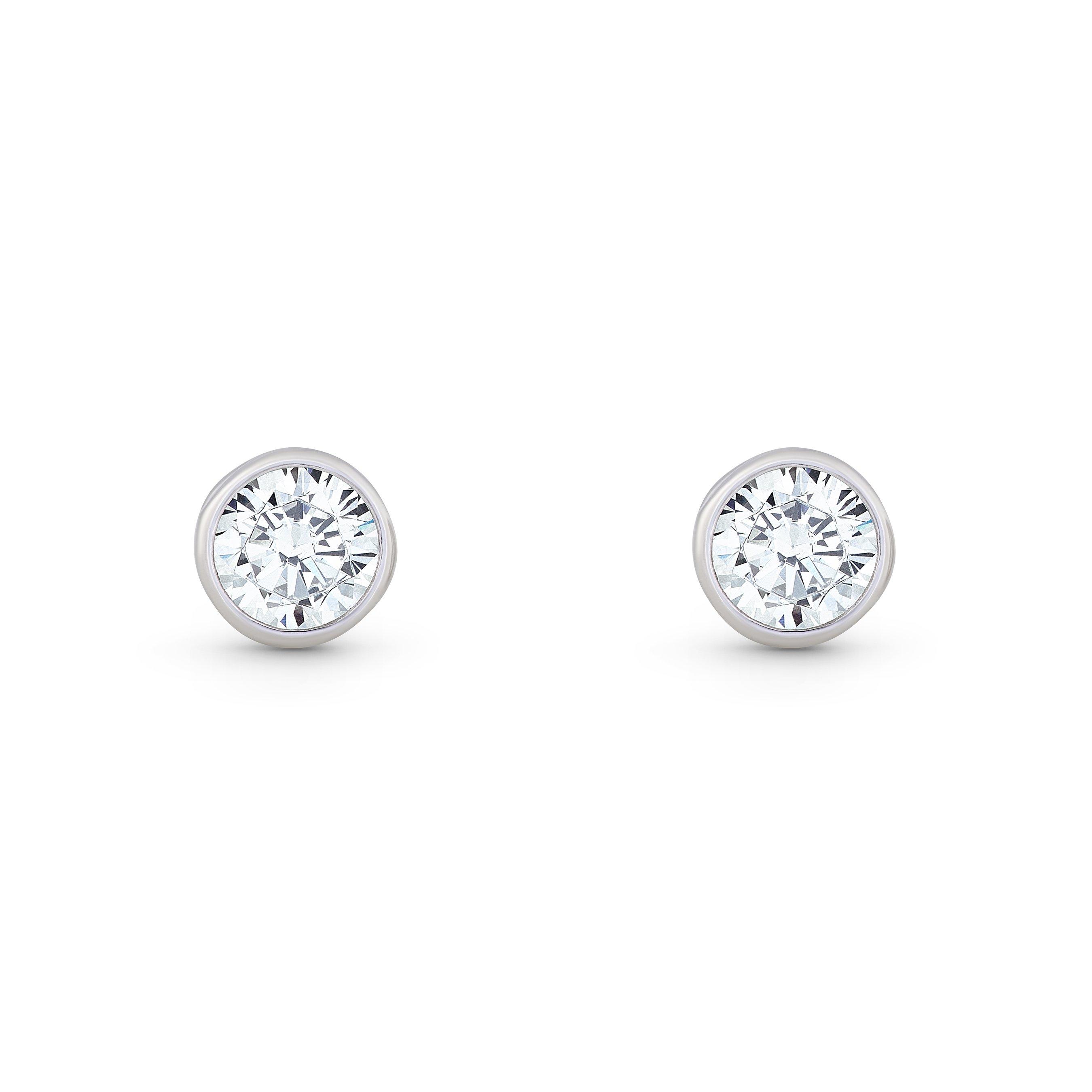 Beaverbrooks Silver Cubic Zirconia Stud Earrings