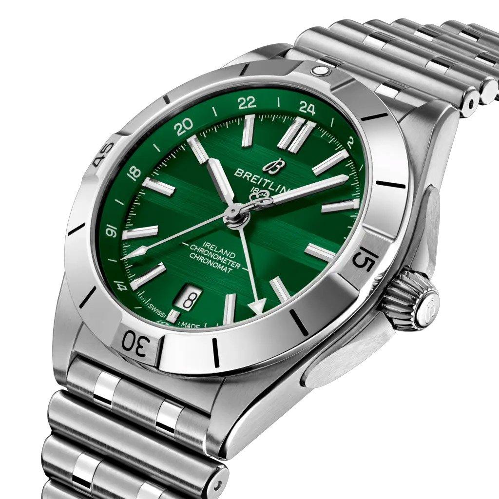Breitling Limited Edition Chronomat GMT Six Nations Ireland 40mm Automatic Menâs Watch 3 Breitling Limited Edition Chronomat GMT Six Nations Ireland 40mm Automatic Menâs Watch