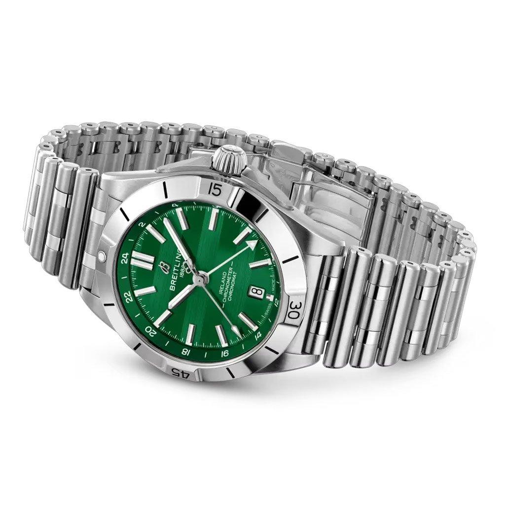 Breitling Limited Edition Chronomat GMT Six Nations Ireland 40mm Automatic Menâs Watch 4 Breitling Limited Edition Chronomat GMT Six Nations Ireland 40mm Automatic Menâs Watch