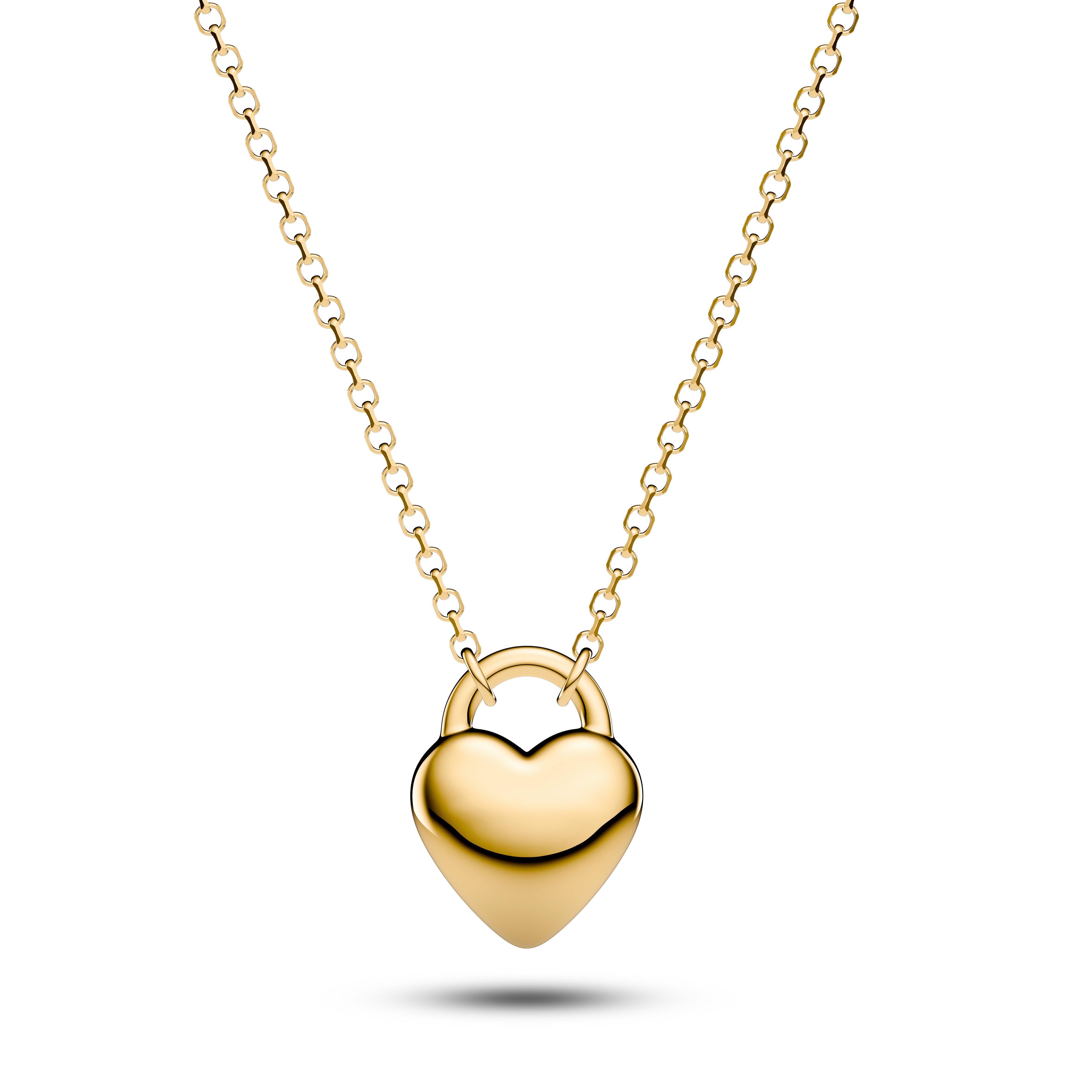 Sif Jakobs Julia Yellow Gold Plated Heart Shaped Pendant