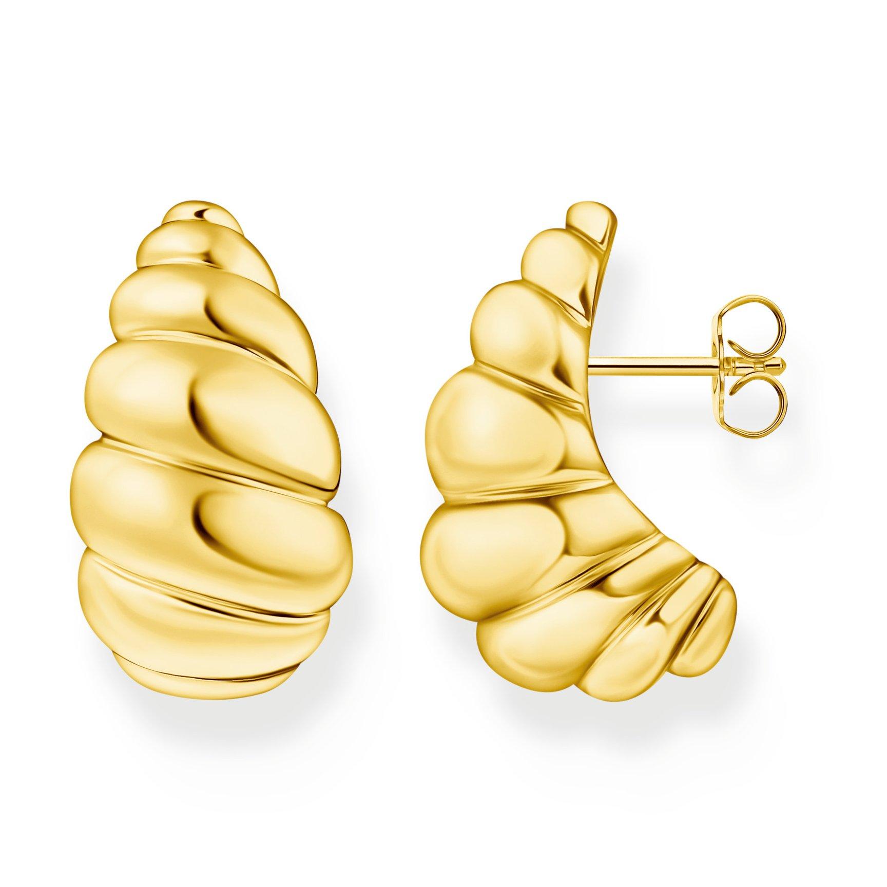 Thomas Sabo Yellow Gold Plated Twist Stud Earrings