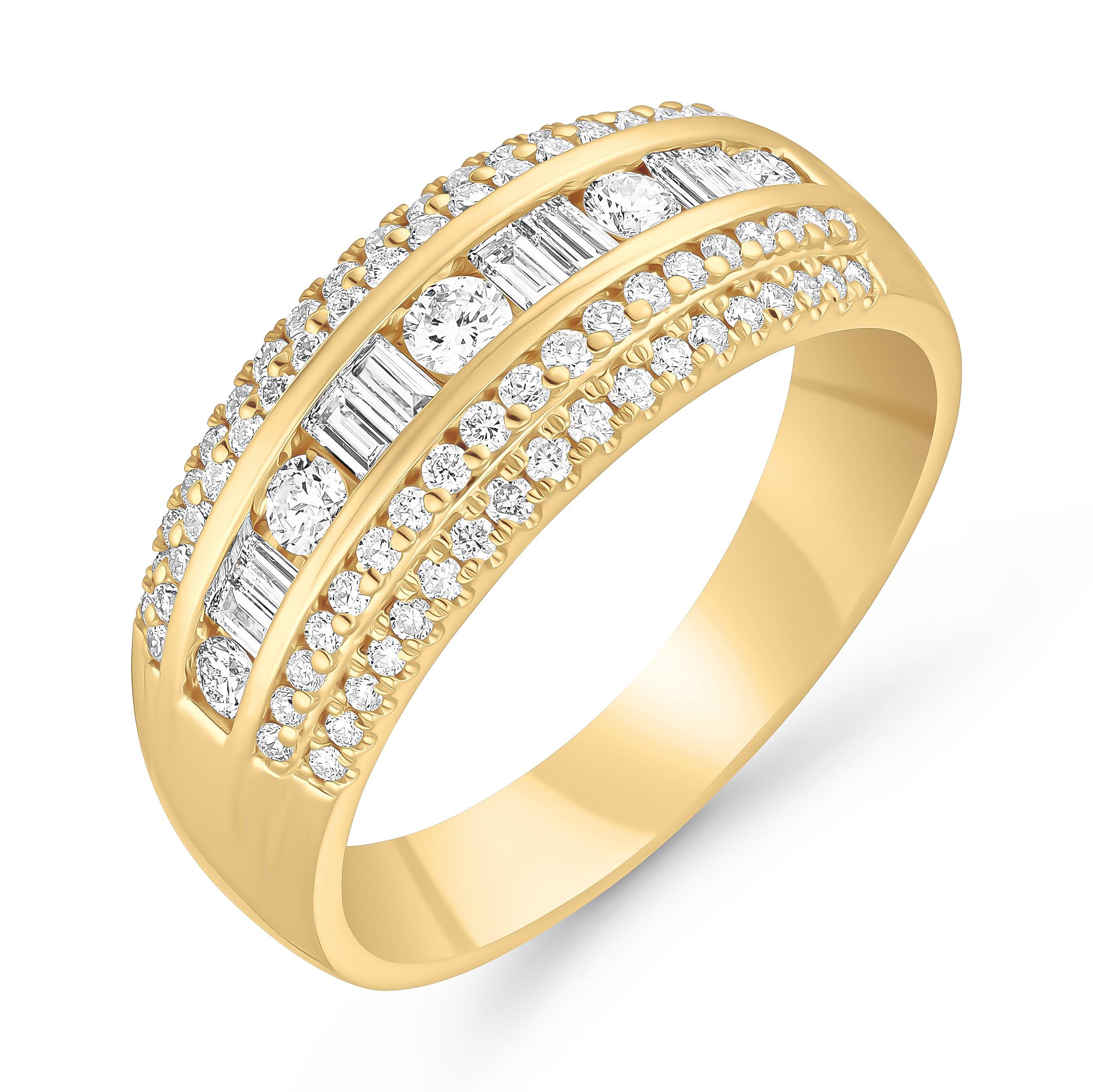 Beaverbrooks 18ct Yellow Gold Diamond Half Eternity Ring