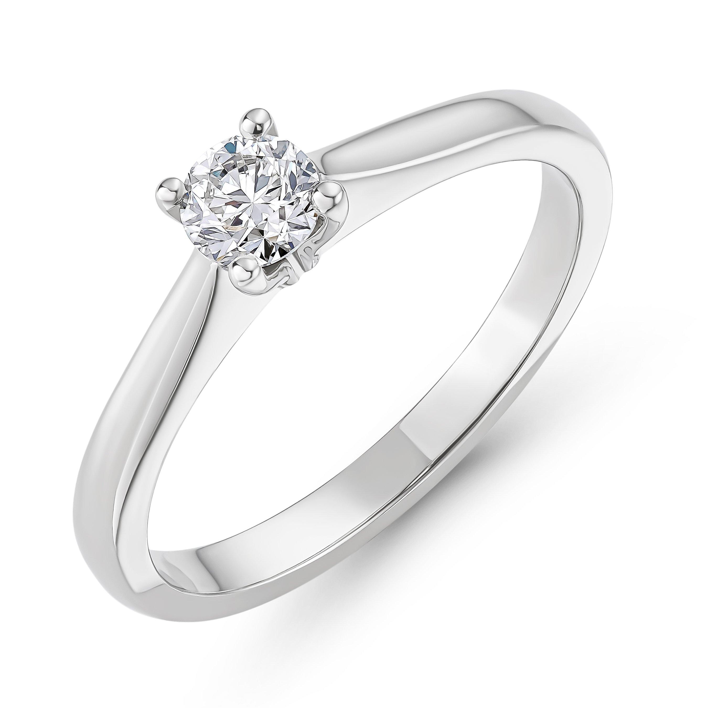 Beaverbrooks Platinum Diamond Solitaire Engagement Ring