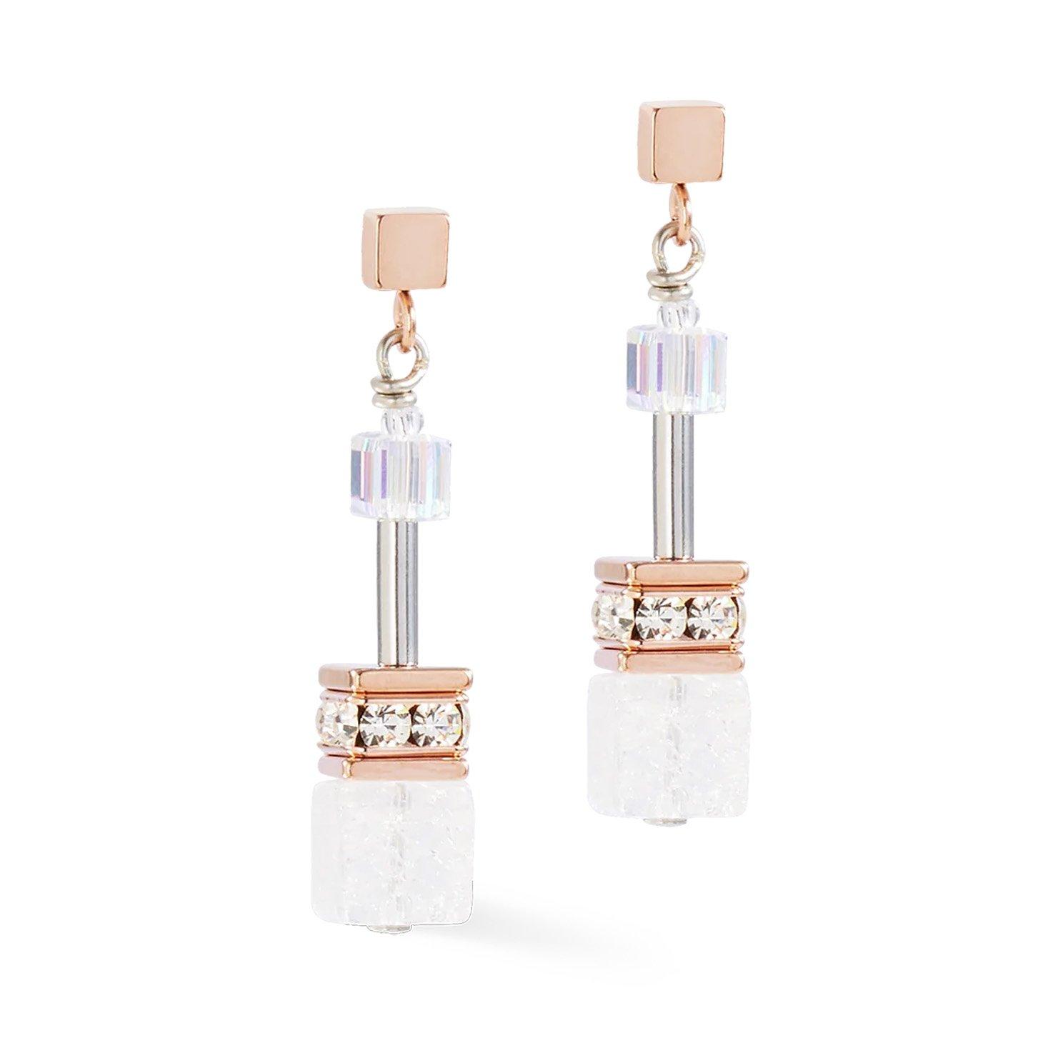 Coeur De Lion GeoCUBE Iconic Nature Crystal Drop Earrings