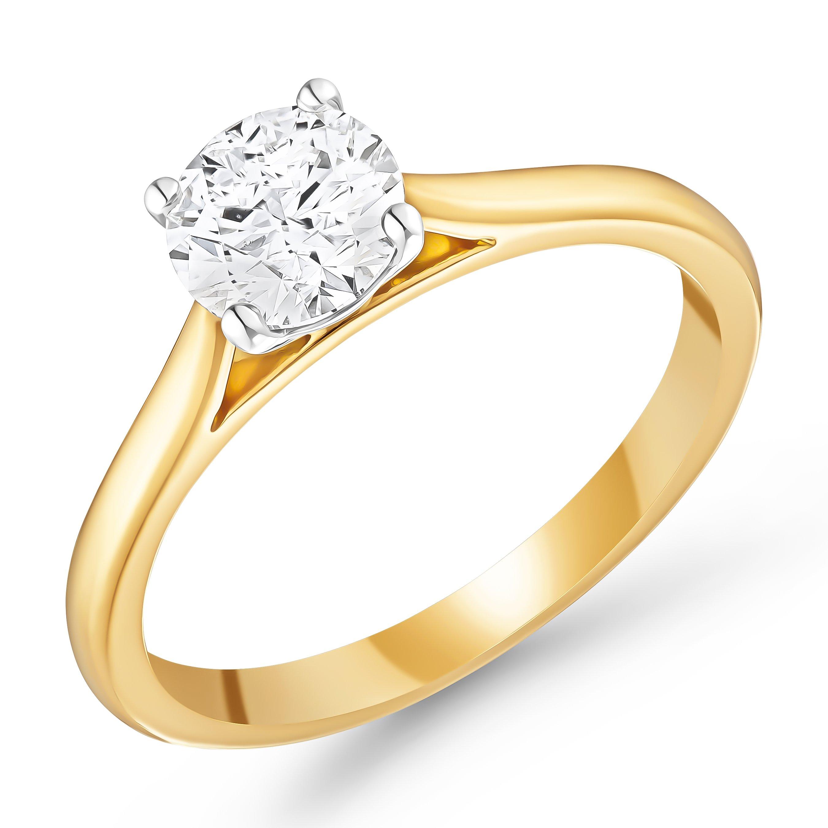 Beaverbrooks Once 18ct Yellow Gold Diamond Solitaire Engagement Ring