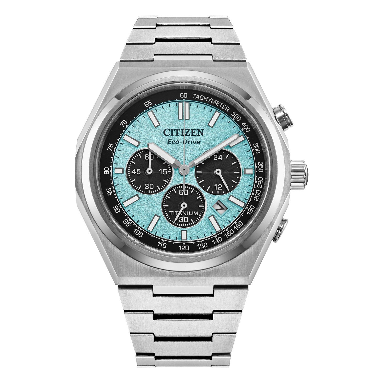 Citizen Zenshin Chrono 42mm Titanium Eco-Drive Menâs Watch