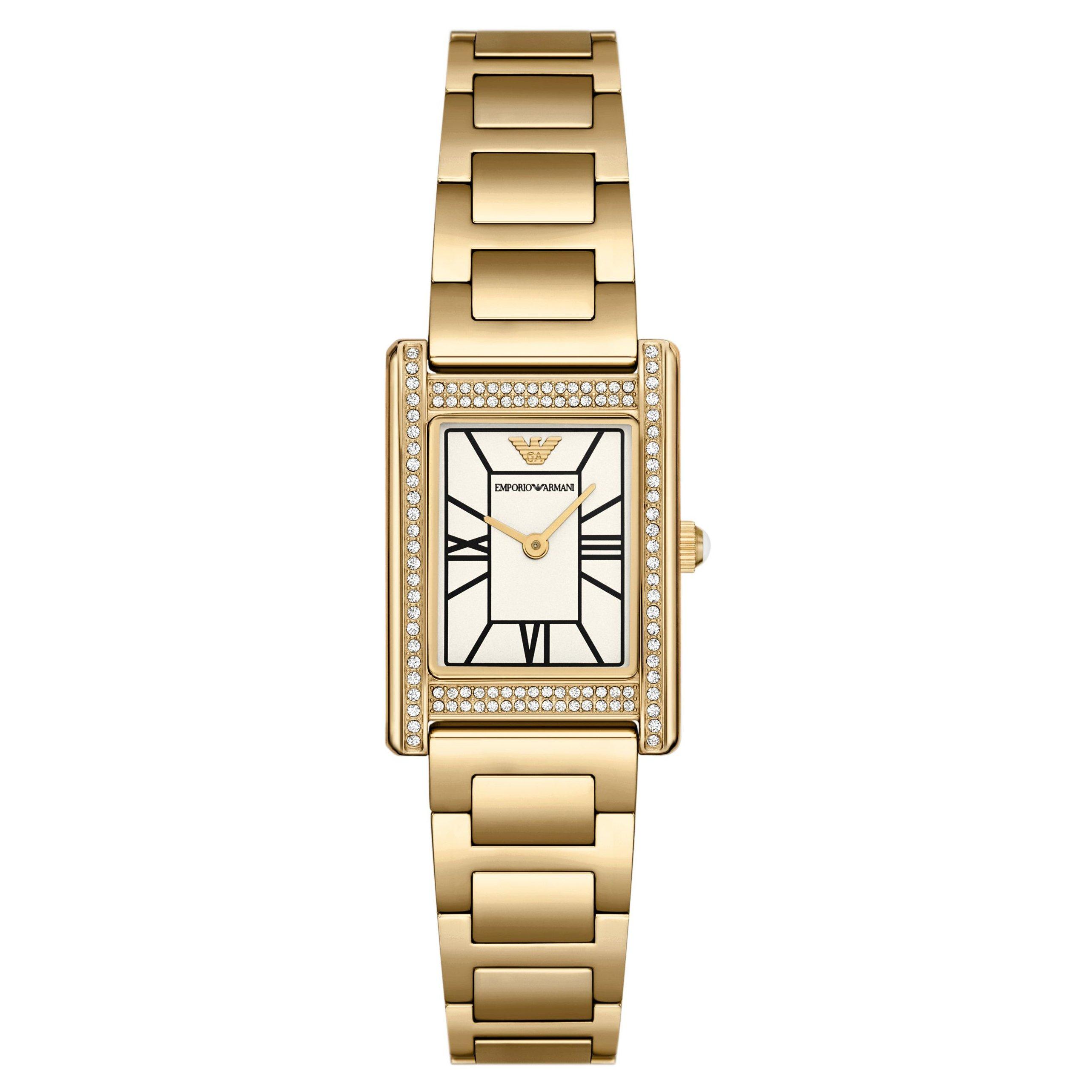 Emporio Armani 22mm Yellow Gold Tone Watch