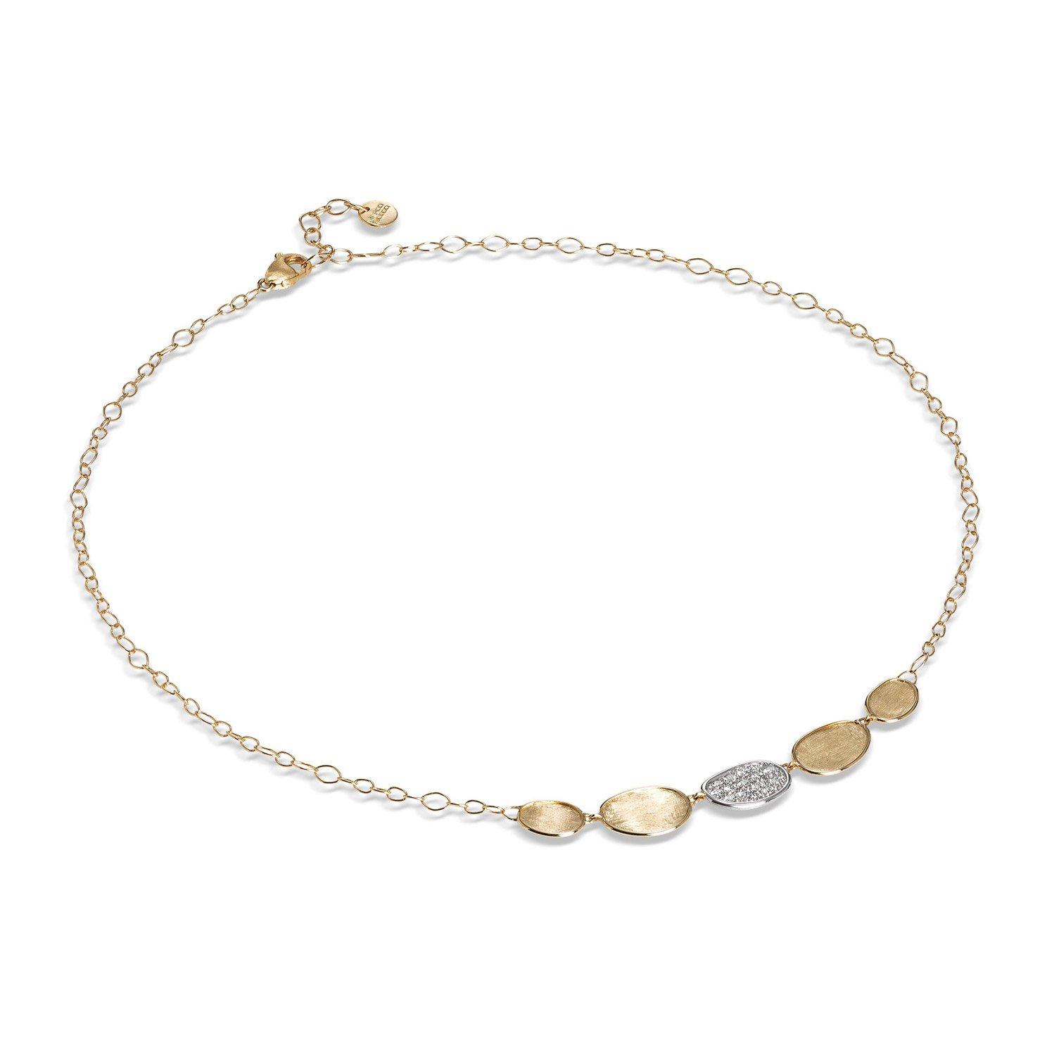 Marco Bicego Lunaria 18ct Yellow Gold Diamond Necklace