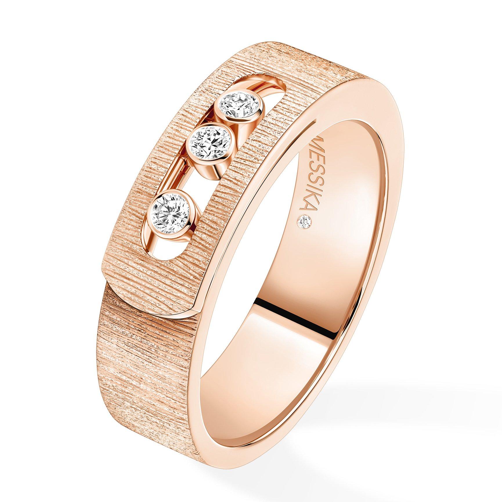 Messika Move Noa CiselÃ¨ 18ct Pink Gold Diamond Ring