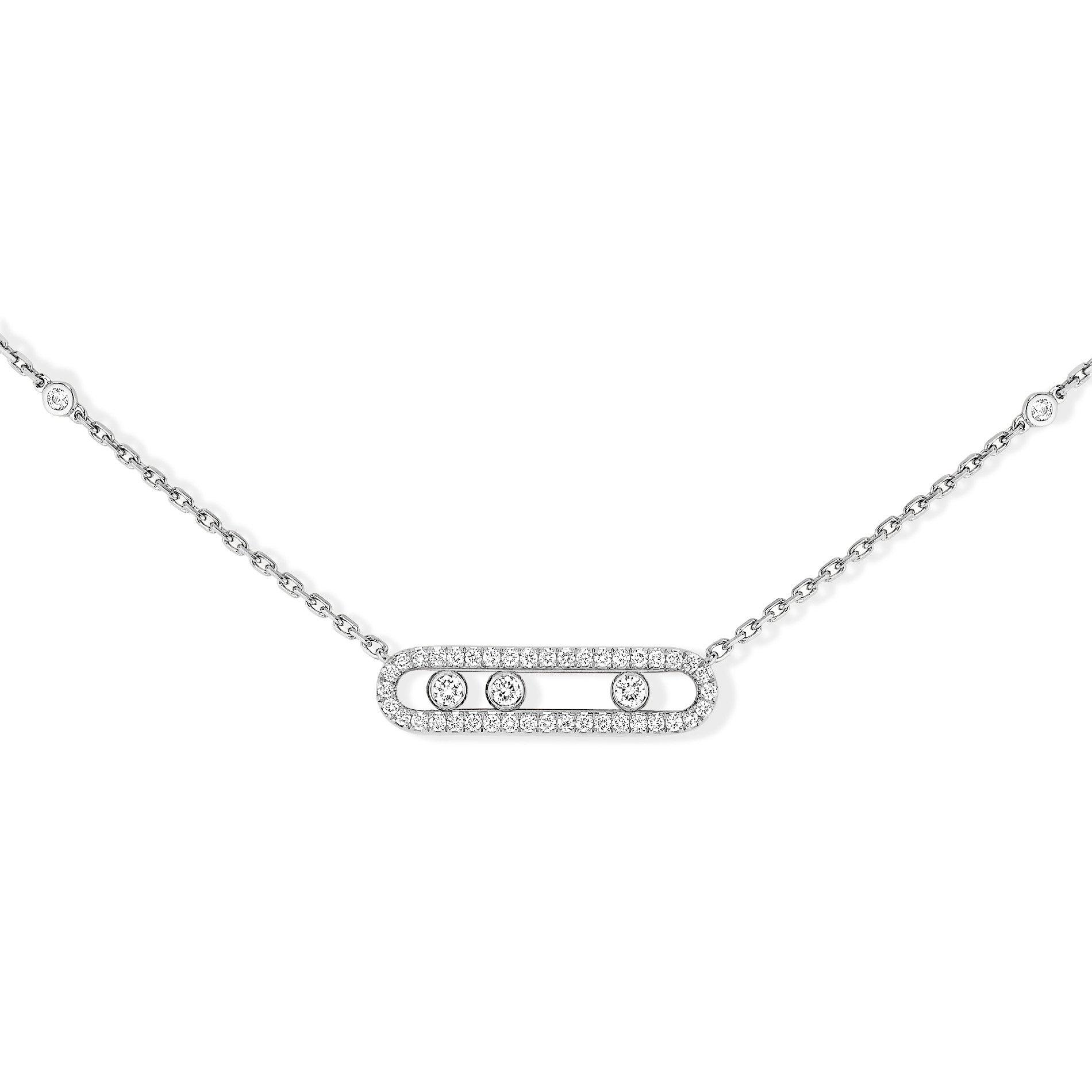 Messika Baby Move PavÃ© 18ct White Gold Diamond Necklace