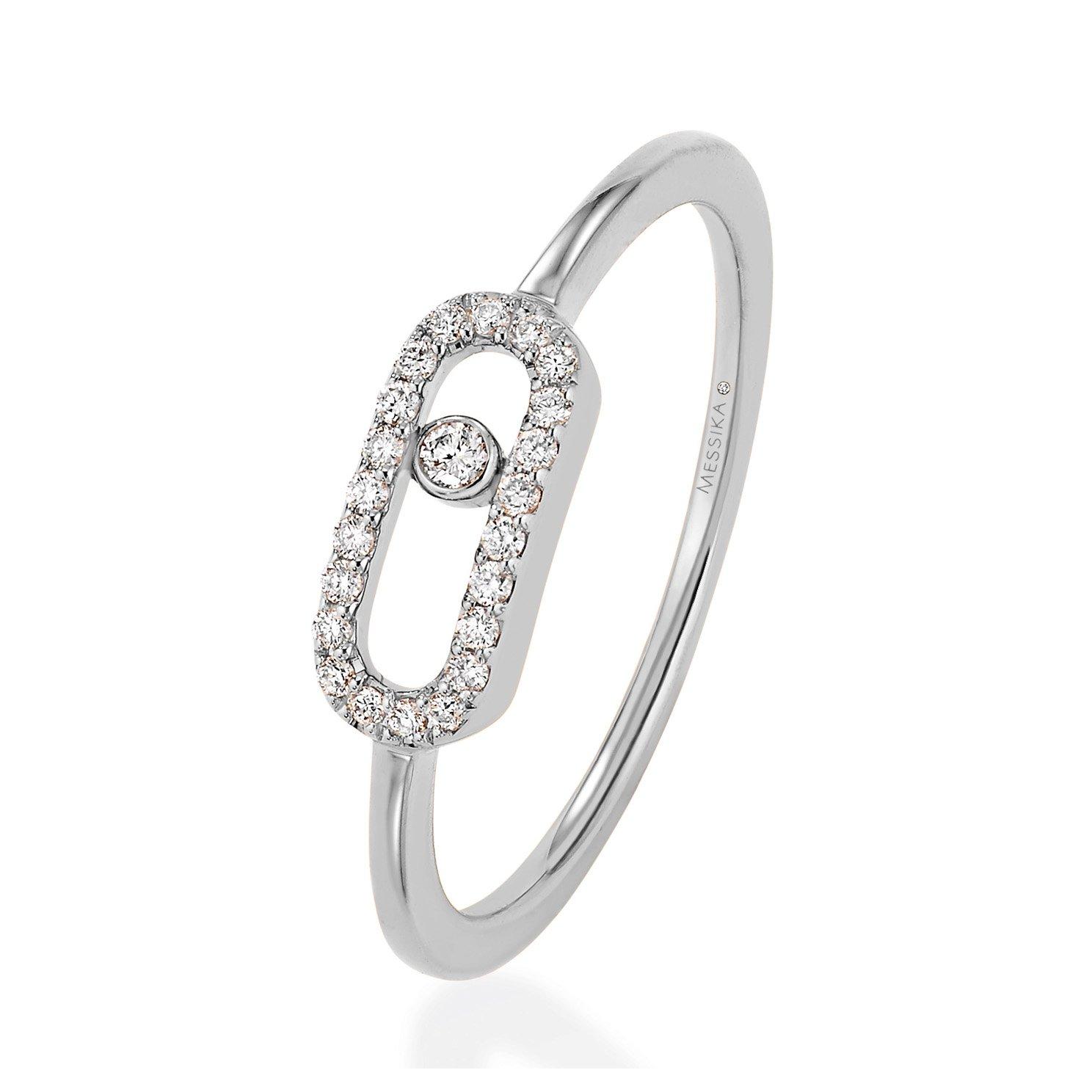 Messika Move Uno 18ct White Gold Diamond Ring