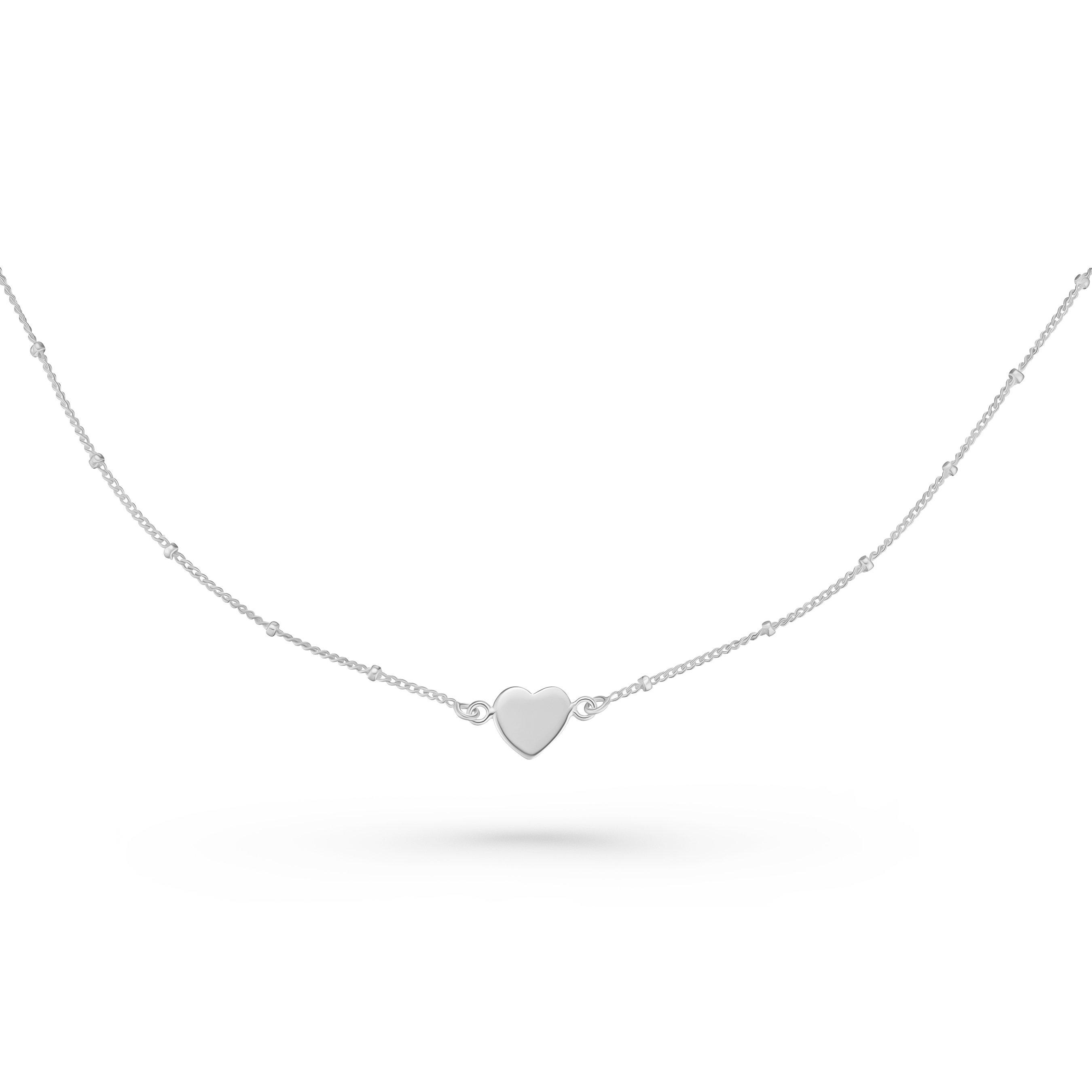 Beaverbrooks Silver Heart Anklet