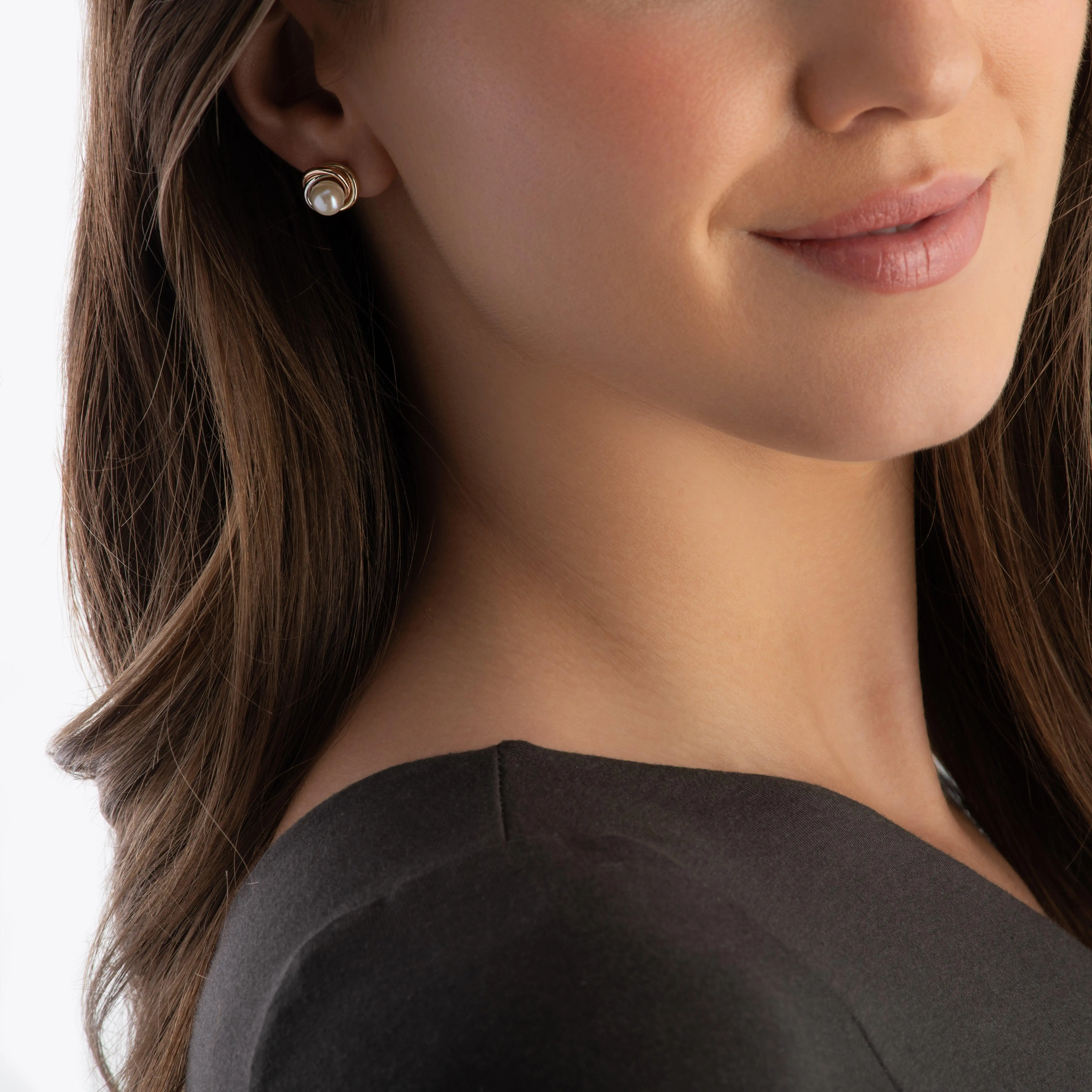 Beaverbrooks 9ct Yellow Gold, White Gold and Rose Gold Freshwater Cultured Pearl Earrings 3 Beaverbrooks 9ct Yellow Gold, White Gold and Rose Gold Freshwater Cultured Pearl Earrings
