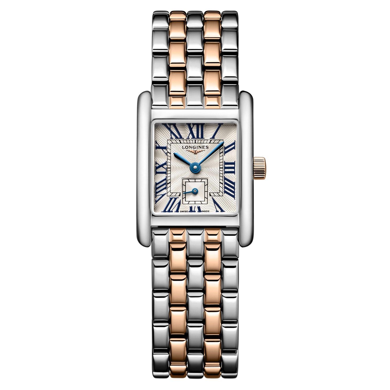 Longines Mini Dolcevita 29mm Stainless Steel and 18K Pink Gold Ladies Watch