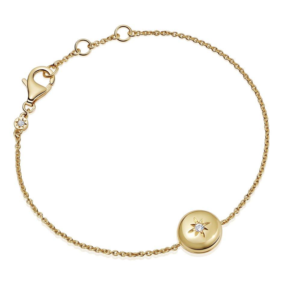 Astley Clarke Biography 18ct Yellow Gold Vermeil Locket Bracelet