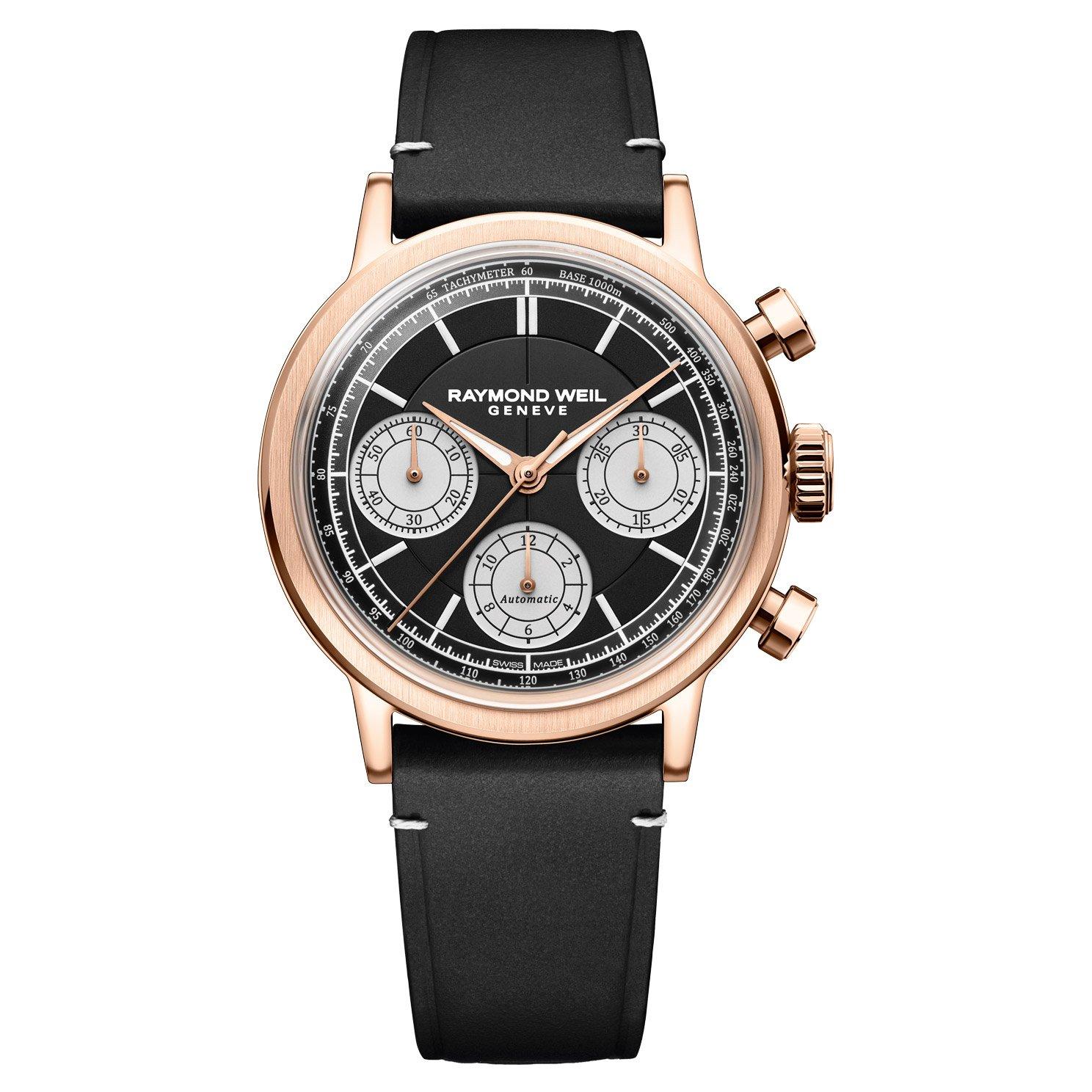 RAYMOND WEIL Millesime 40mm Rose Gold PVD Chronograph Automatic Men's Watch