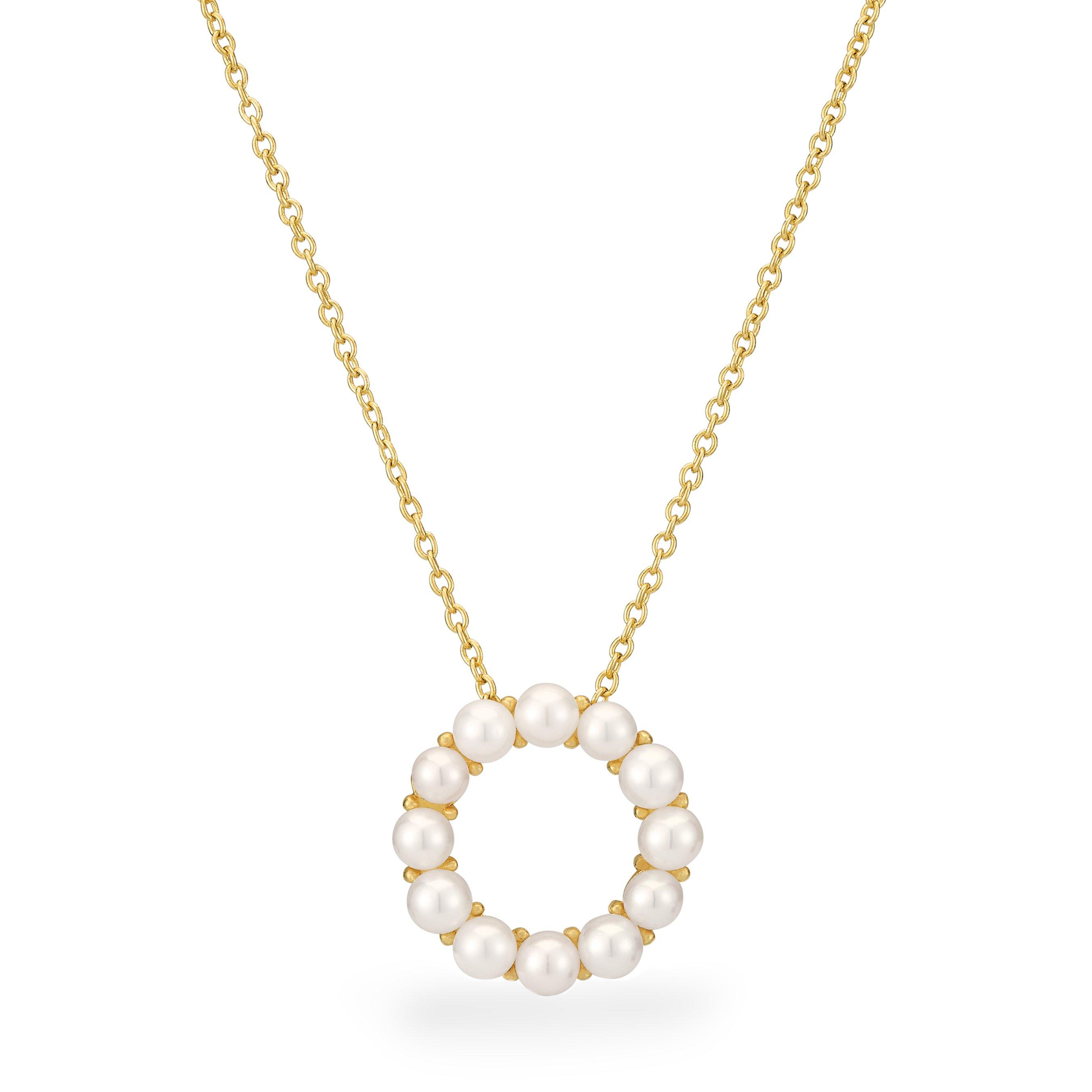 Sif Jakobs Biella Altro Yellow Gold Plated Freshwater Pearl Necklace
