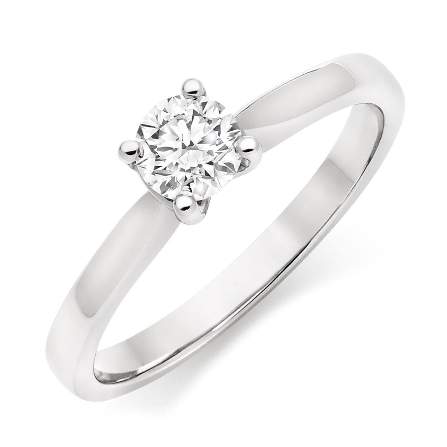 Beaverbrooks Platinum Diamond Solitaire Ring
