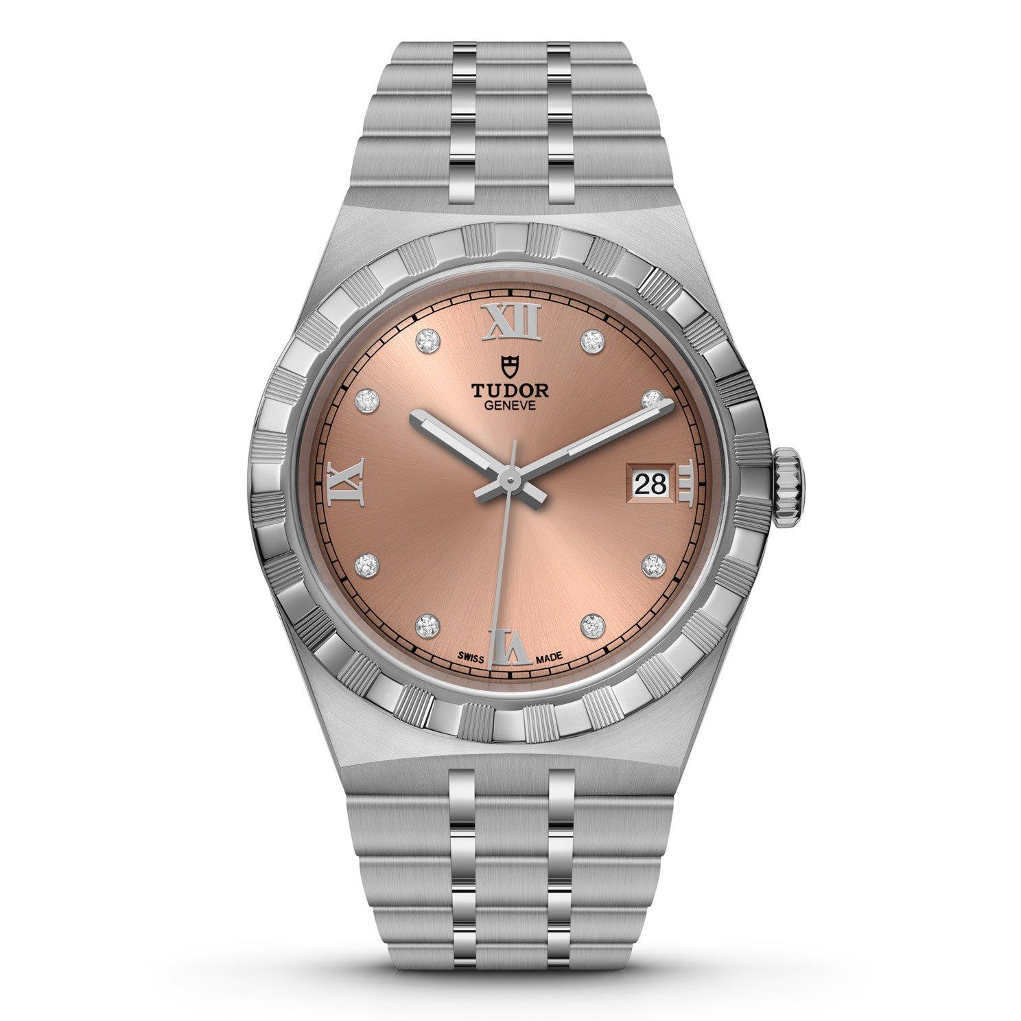 TUDOR Pre-Owned Royal 38mm Diamond Automatic Men's Watch