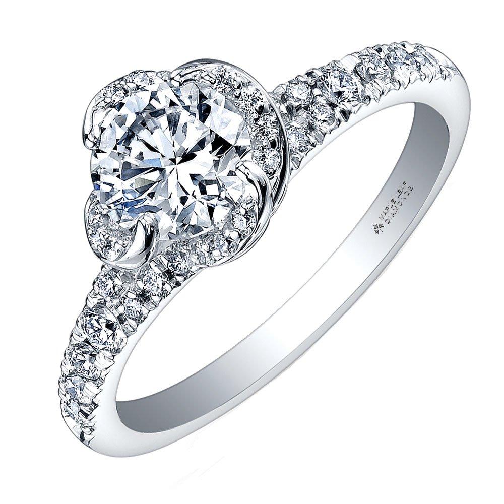 Maple Leaf Diamonds Wind's Embrace 18ct White Gold Diamond Solitaire Engagement Ring